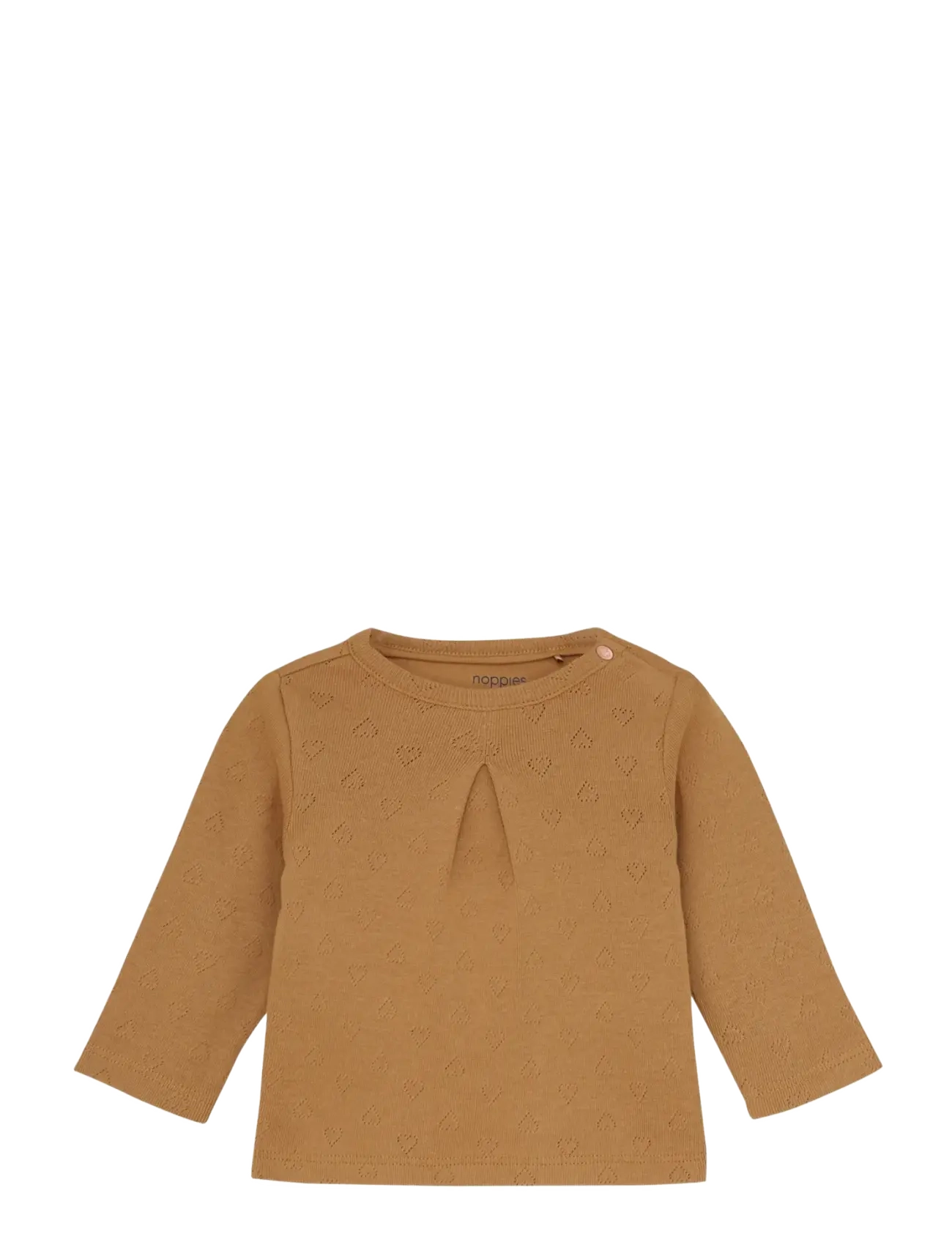 Noppies Girls Tee Tallassee LS - Baby 44-92 - N398 BISCUIT / brown