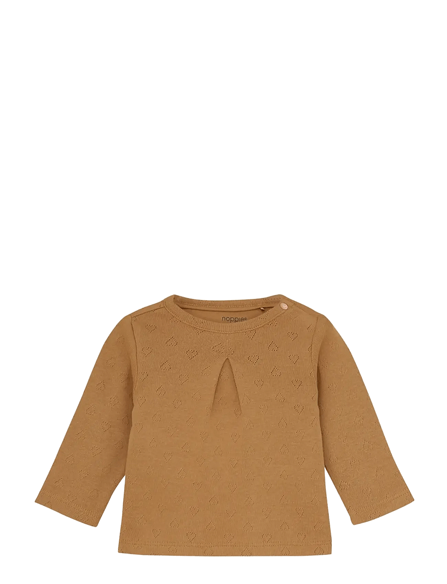 Noppies - Girls Tee Tallassee LS - n398 biscuit - 0