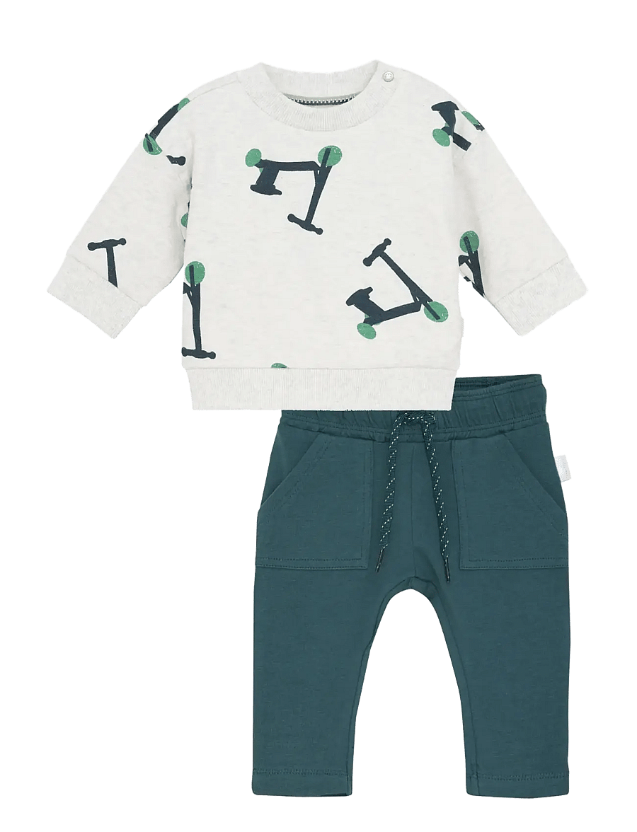Noppies - Boys Set Slayton - sets mit langärmeligem t-shirt - n401 mediterranea - 0