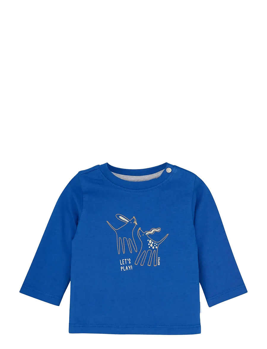 Noppies - Boys Tee Shafer long sleeve - langærmede t-shirts - n403 greek blue - 0