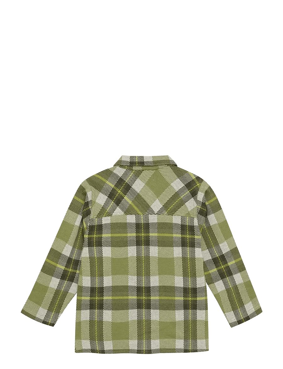 Noppies - B Shirt Russell long sleeve - n366 check pattern med.green - 2