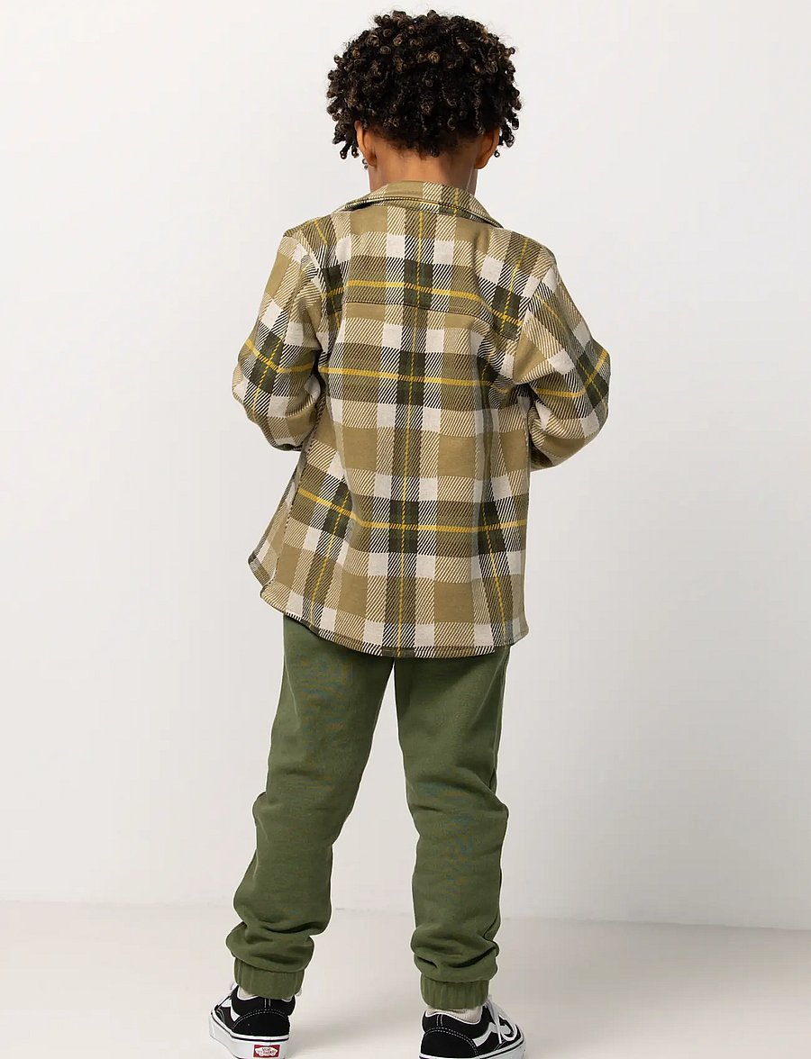 Noppies - B Shirt Russell long sleeve - n366 check pattern med.green - 0