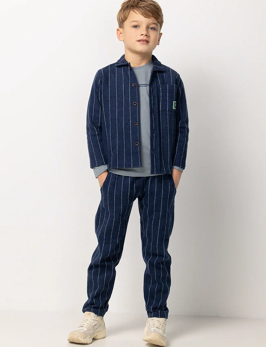 Noppies - B Shirt Rockville long sleeve - n335 stripe pattern d.blue - 0