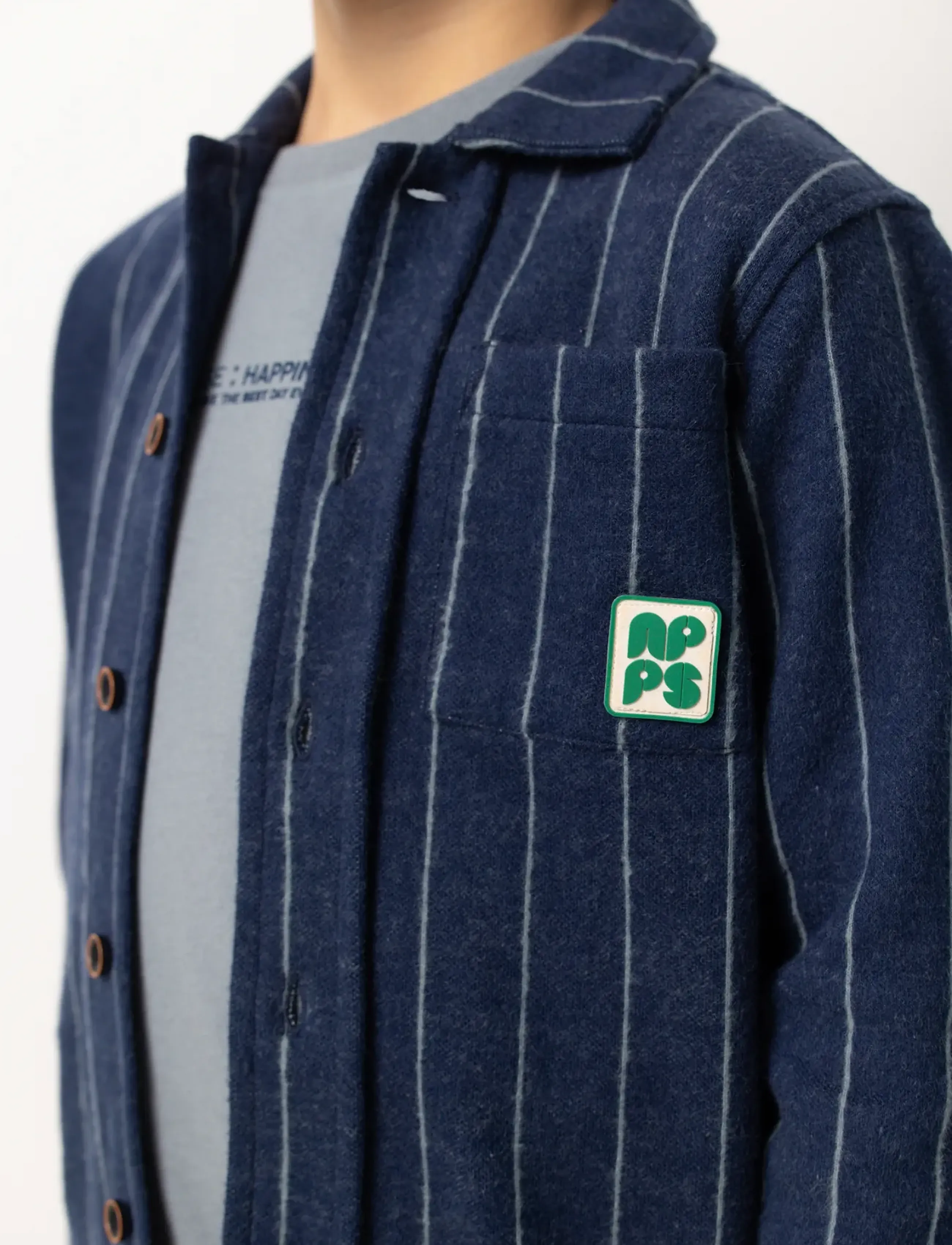 Noppies - B Shirt Rockville long sleeve - n335 stripe pattern d.blue - 4