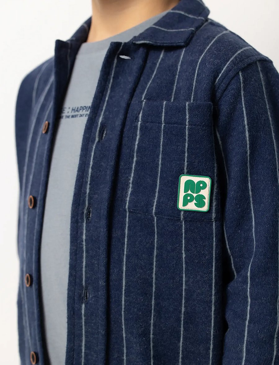Noppies - B Shirt Rockville long sleeve - n335 stripe pattern d.blue - 4