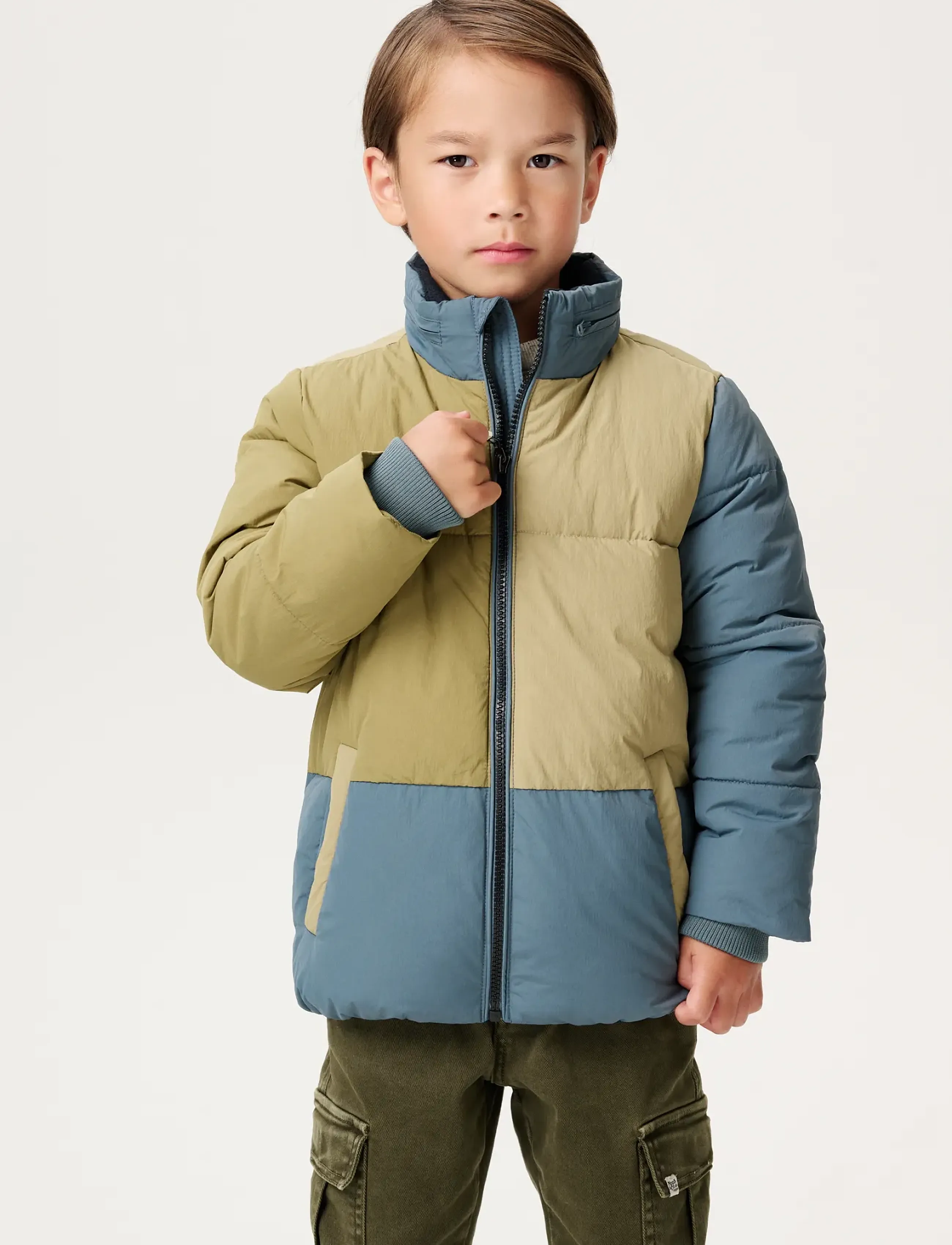 Noppies - B Jacket Laiwu colorblock - n360 dried herb - 4