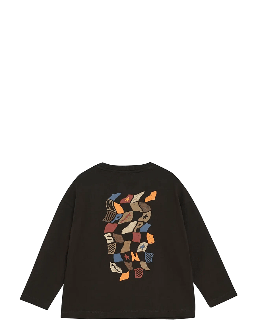 Noppies - B Tee Raeford long sleeve - langærmede t-shirts - n373 chocolate torte - 1