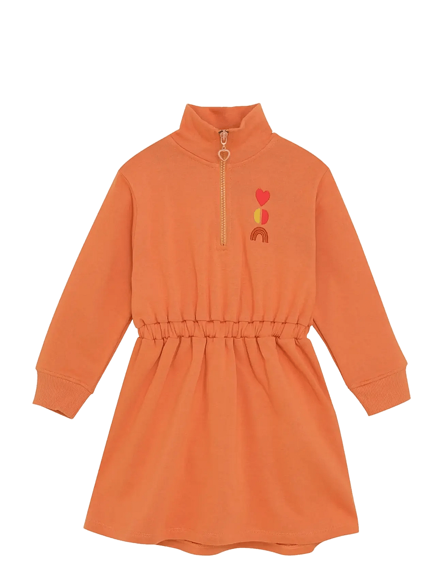 Noppies - G Dress Palmer long sleeve - pikkade varrukatega vabaajakleidid - p822 apricot brandy - 0