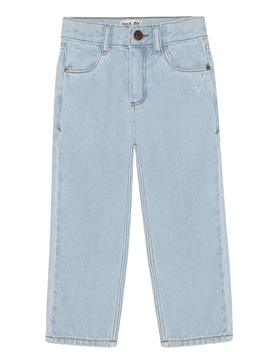 Noppies - Jeans relaxed fit long - p147 washed blue - 0