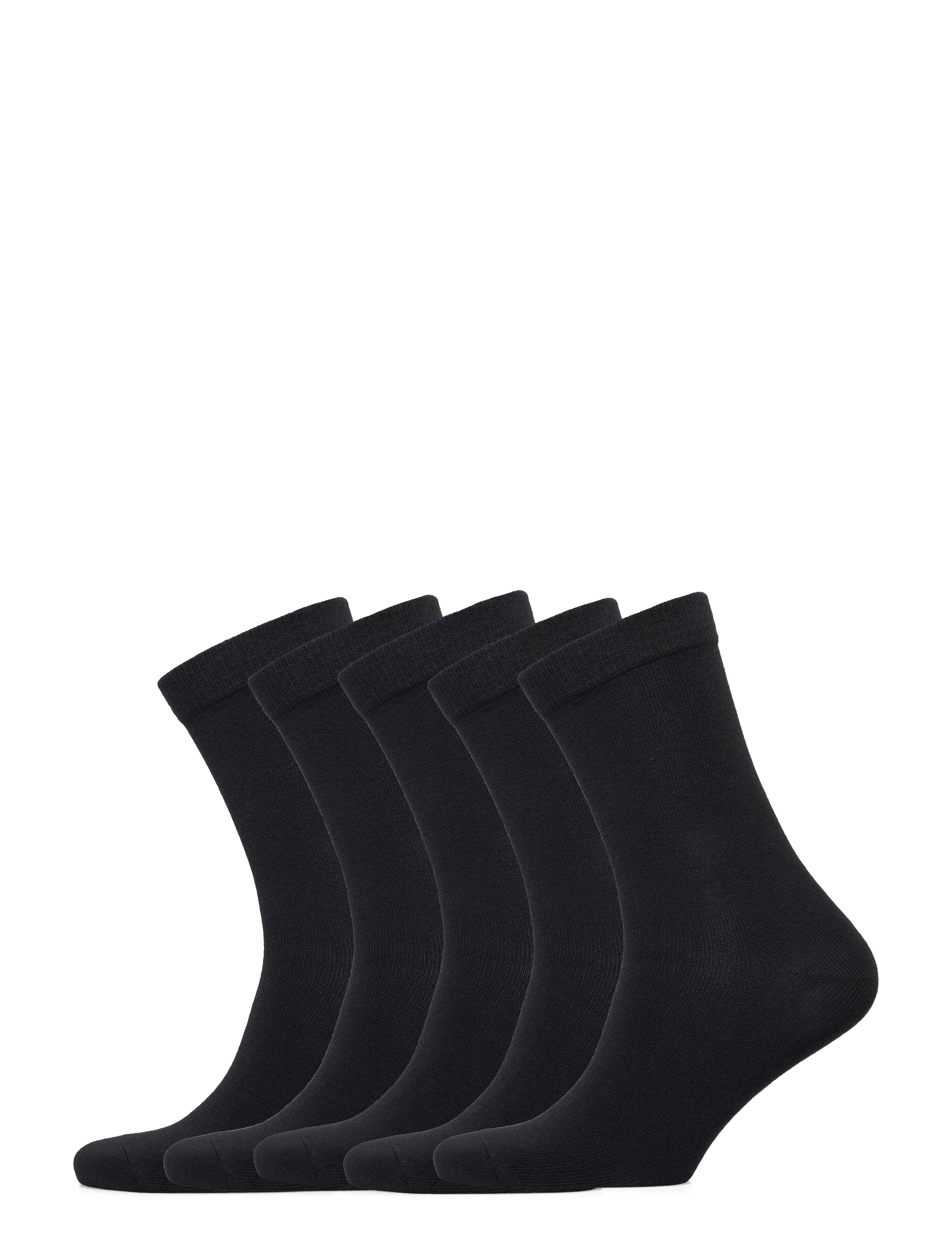 Boozt Merchandise 5-Pack Socks, Mænd, 5-pak Ankelsokker, Sort, Str: 43-46