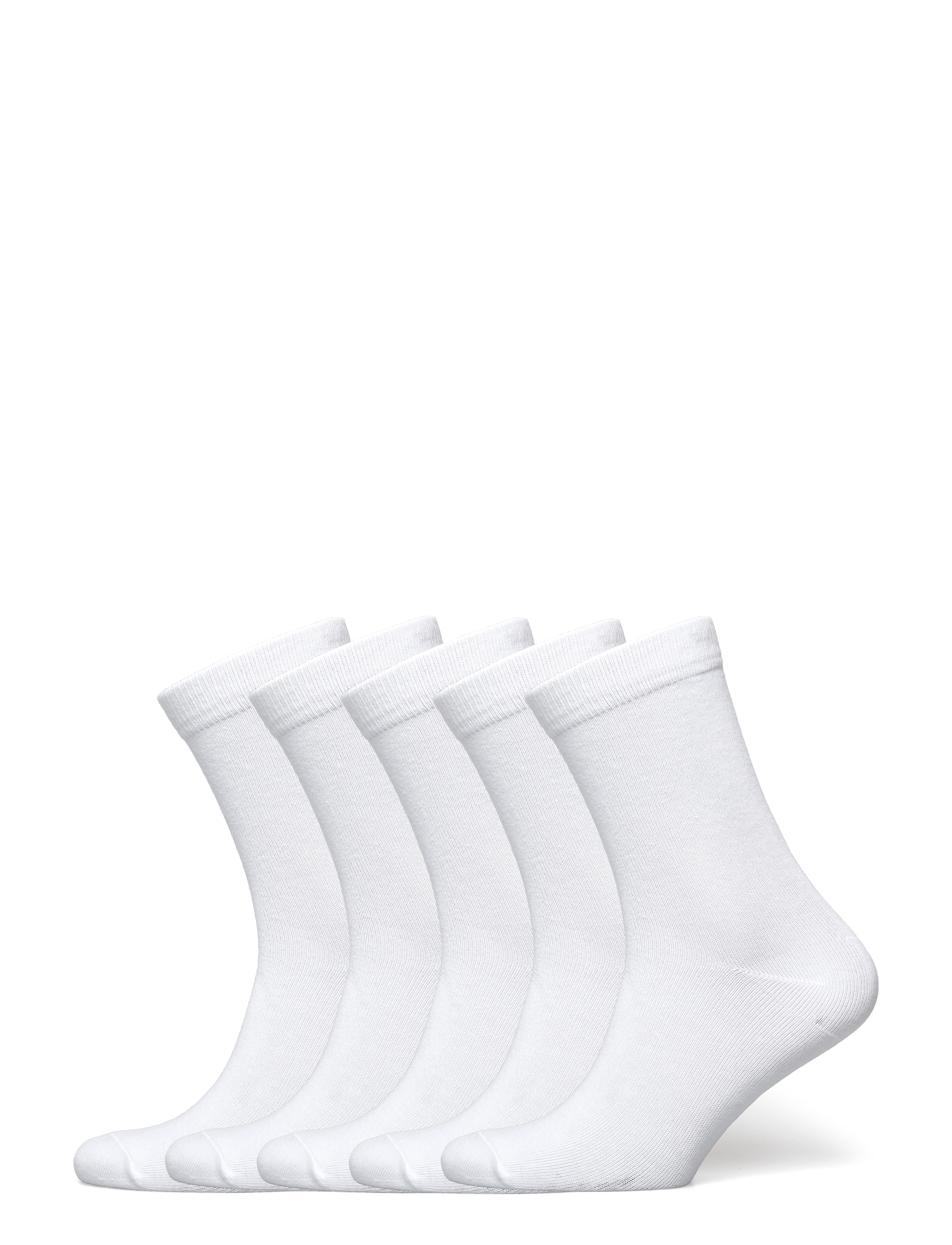 Boozt Merchandise 5-Pack Socks, Mænd, 5-pak Ankelsokker, Hvid, Str: 36-38