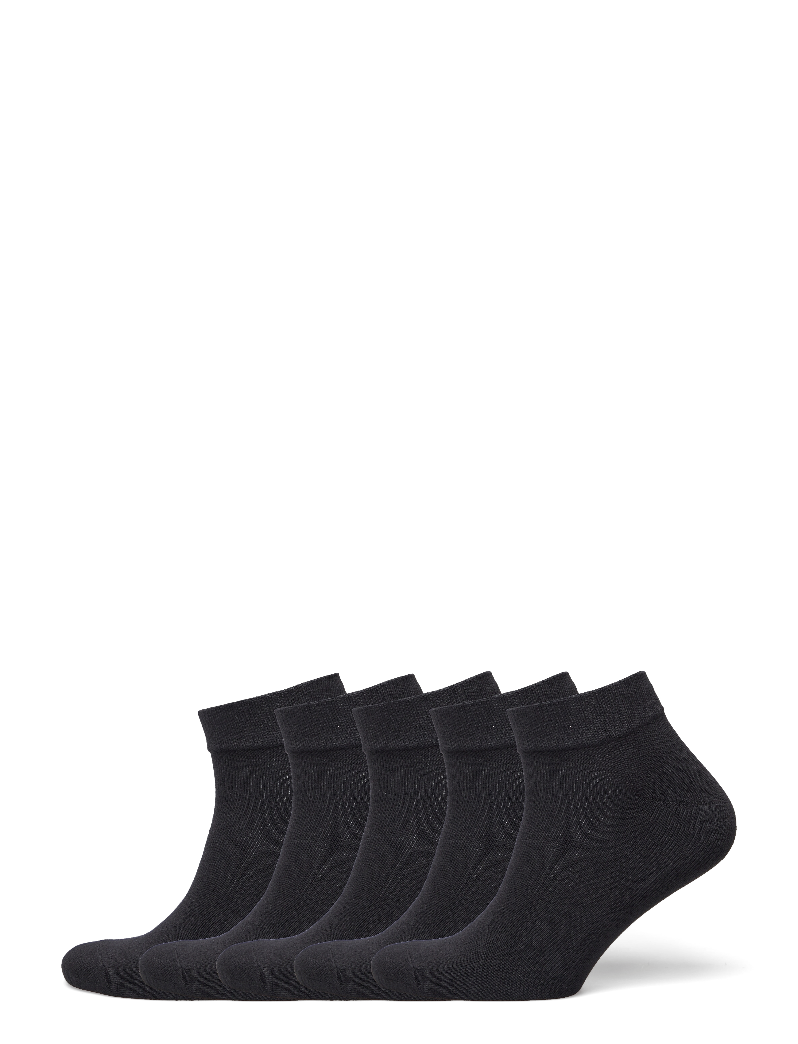 Boozt Merchandise 5-pack footies - Sneackersocken - BLACK / black