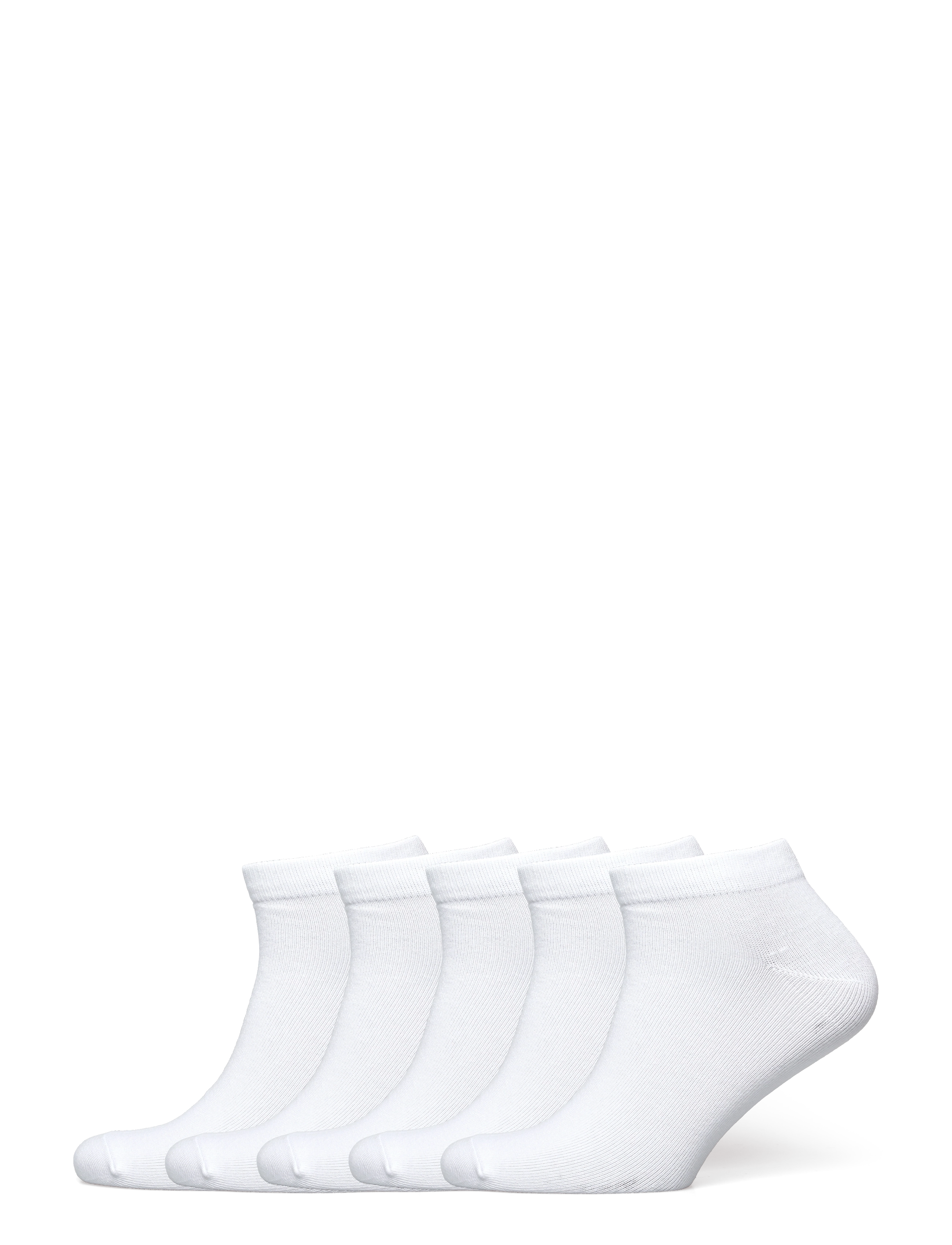 Boozt Merchandise 5-Pack Footies, 43-46, White, Sokker > Footies-Ankelsokker, Dame