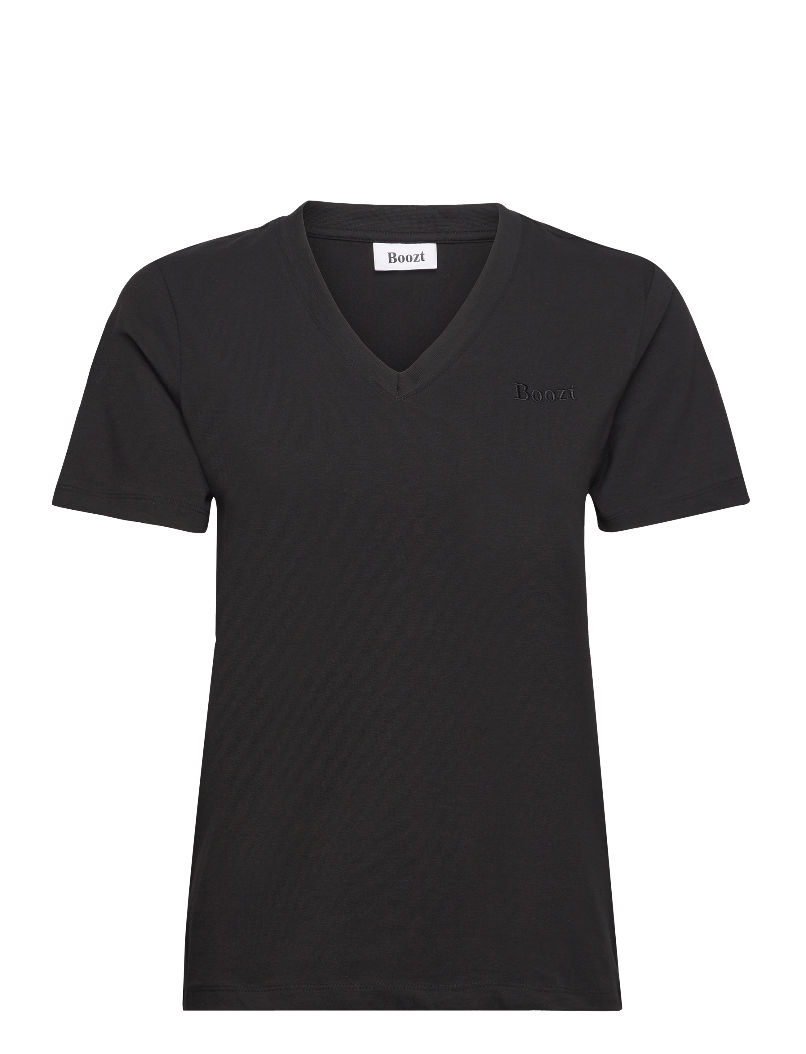 Boozt Merchandise T-Shirt V-Neck, XS, Black, T-Shirts & Toppe > Kortærmede, Dame