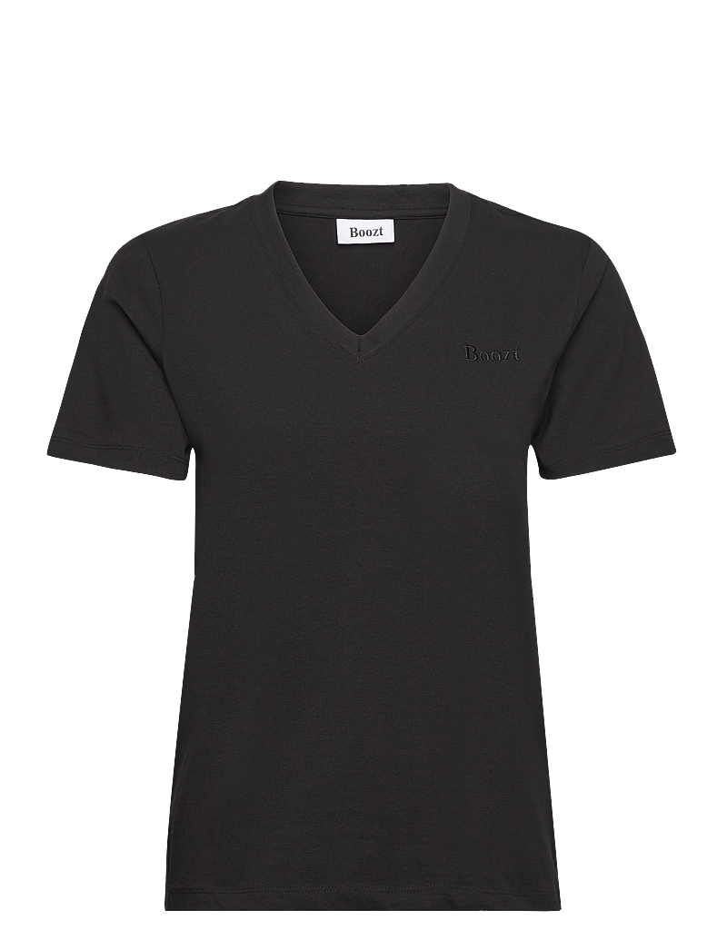 Boozt Merchandise - T-Shirt V-Neck - t-shirts - black - 0