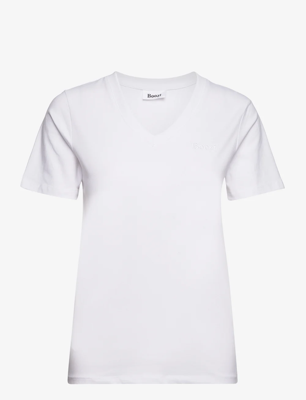 Boozt Merchandise - T-Shirt V-Neck - t-shirts - white - 0
