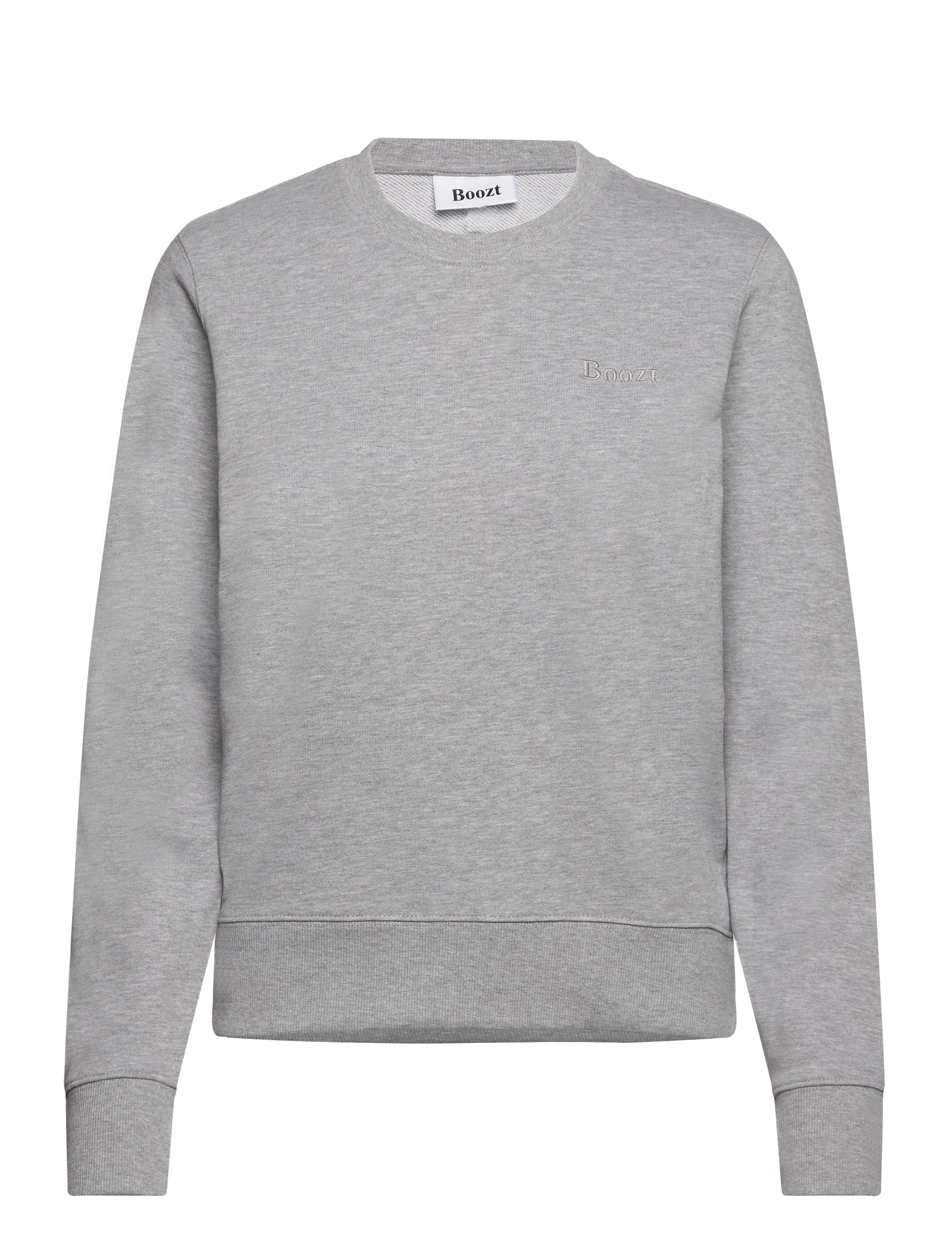 Boozt Merchandise Sweat O-Neck, L, Grey, Sweatshirts & Hættetrøjer > Sweatshirts, Dame