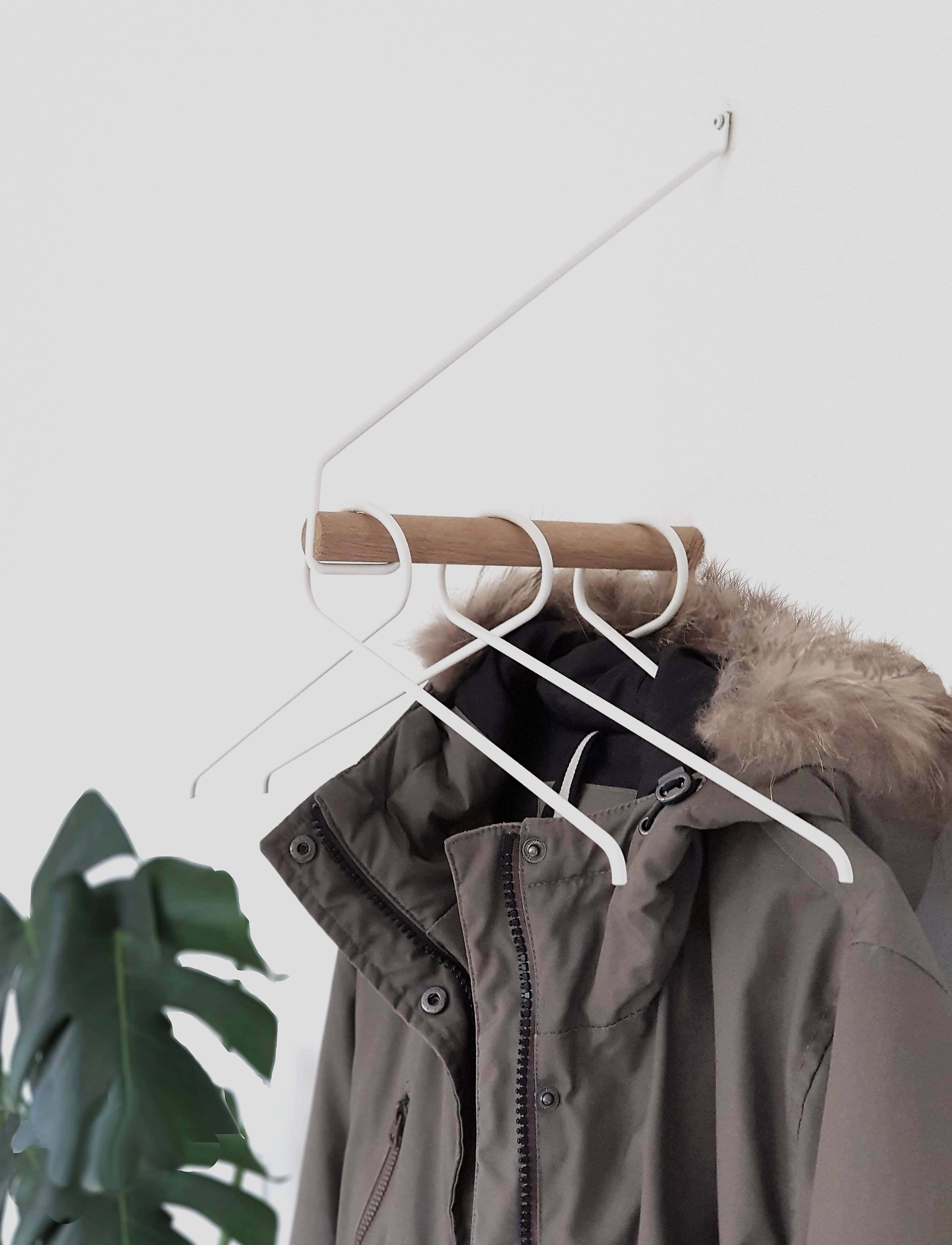 Nordic Function Loop It Bøjler, 3 Stk, One Size, Storage, Weiß - Hangers, Homeware