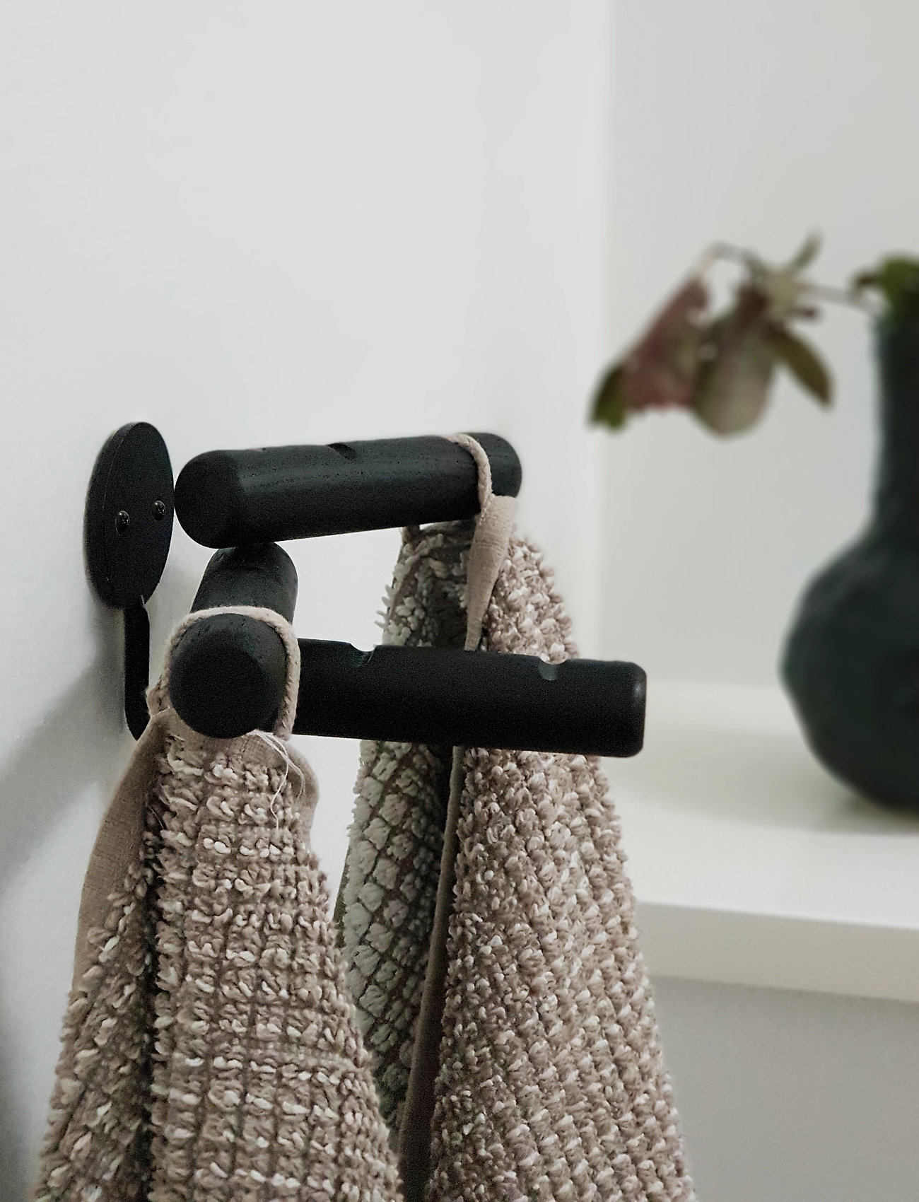 Nordic Function 3Hooks Knage, One Size, Furniture, Schwarz - Coat Hooks & Racks, Homeware