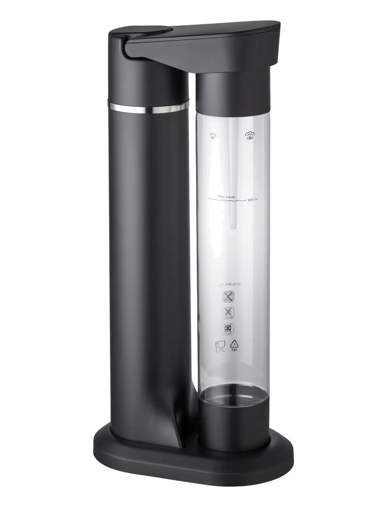 Nordic Sense Sodavandsmaskine, Kitchen Appliances, Sort, Str: 800 ML x 20.1