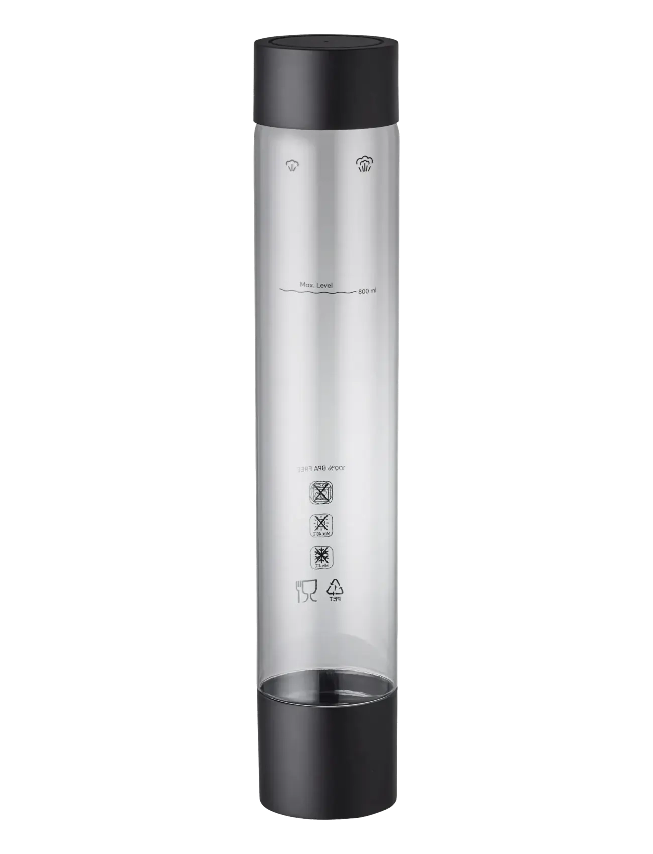Nordic Sense Flaske Til Sodavandsmaskine, Water Bottles, Sort, Str: 800 ML x 6.8