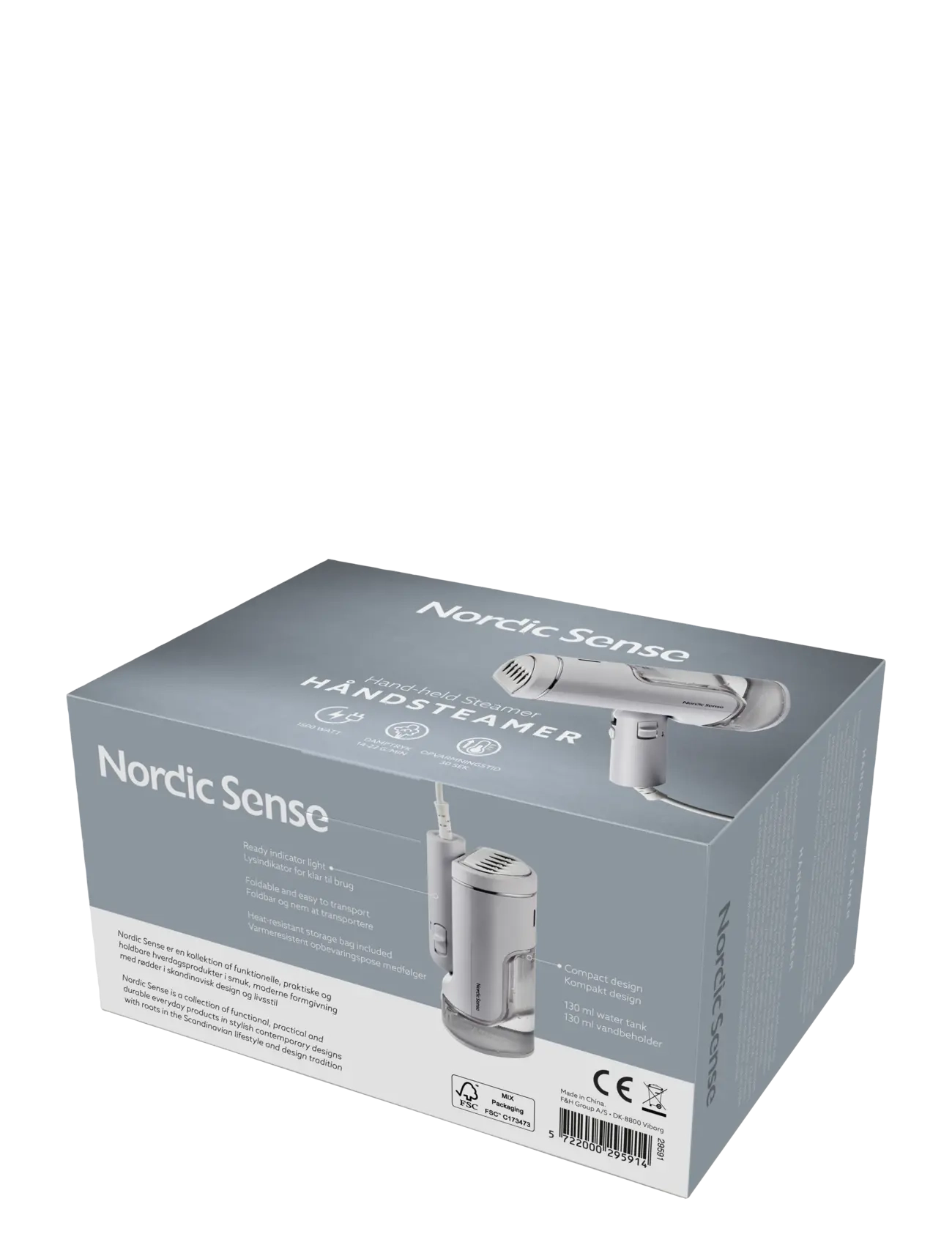 Nordic Sense - Hand steamer 1500 watt Grey - grey - 5