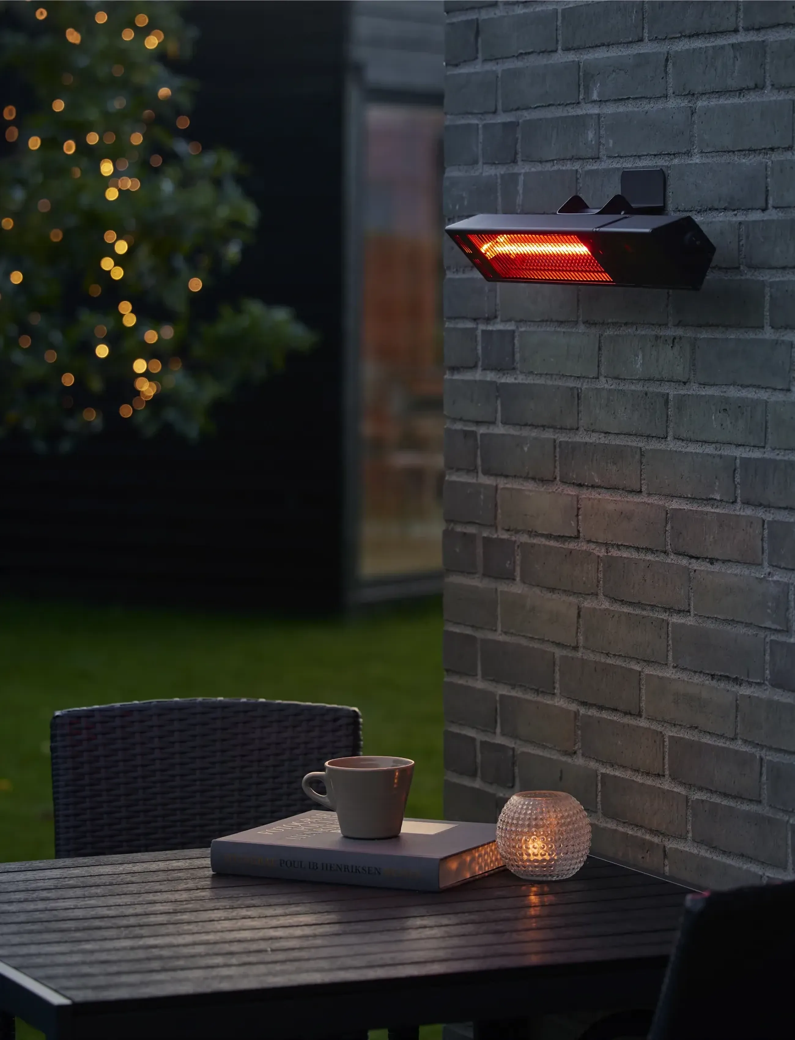 Nordic Sense - Terrassvärmare för vägg 1500 watt Svart - black - 2