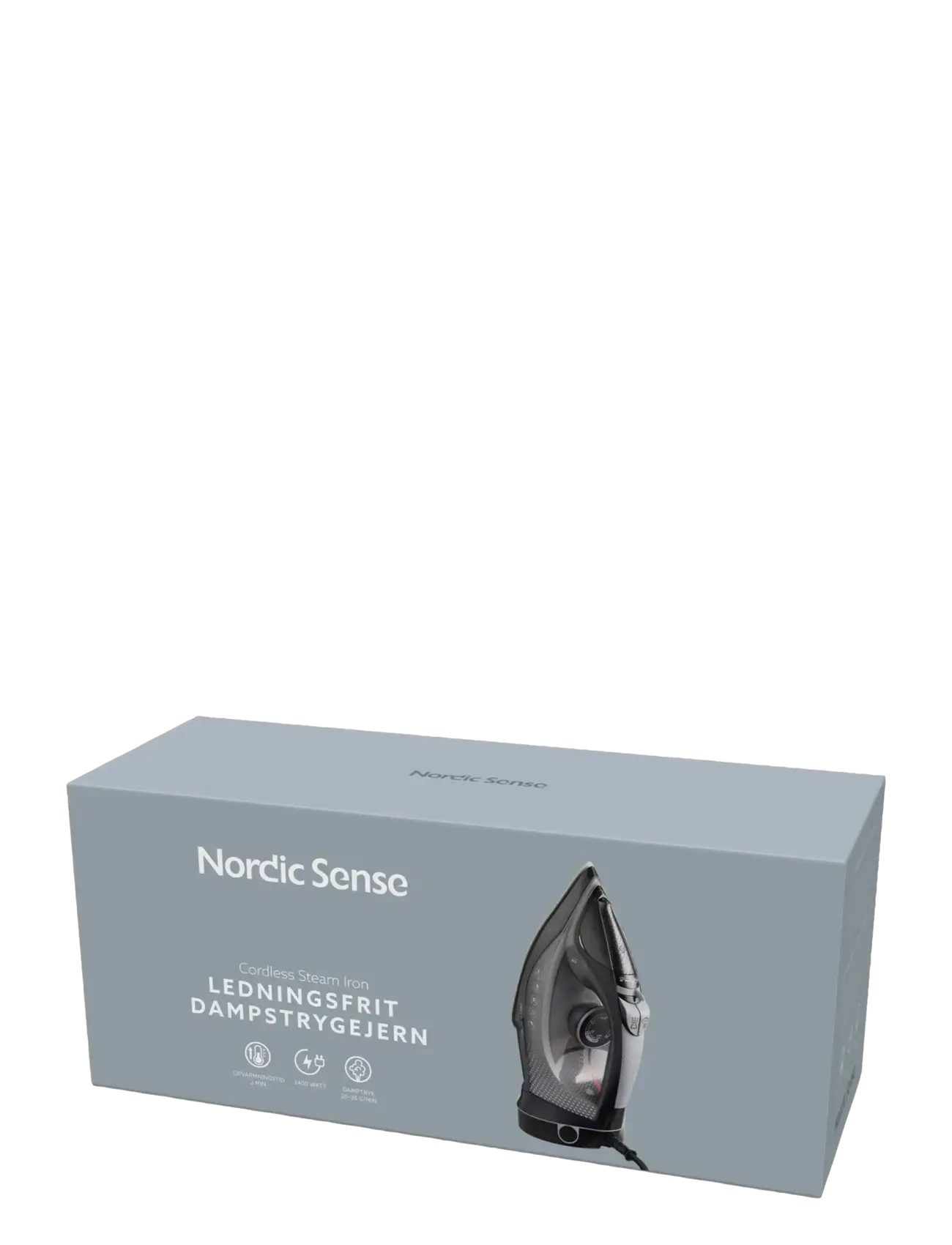 Nordic Sense - Ledningsfrit dampstrygejern 2400 watt - dampstrygejern - grÅ - 3