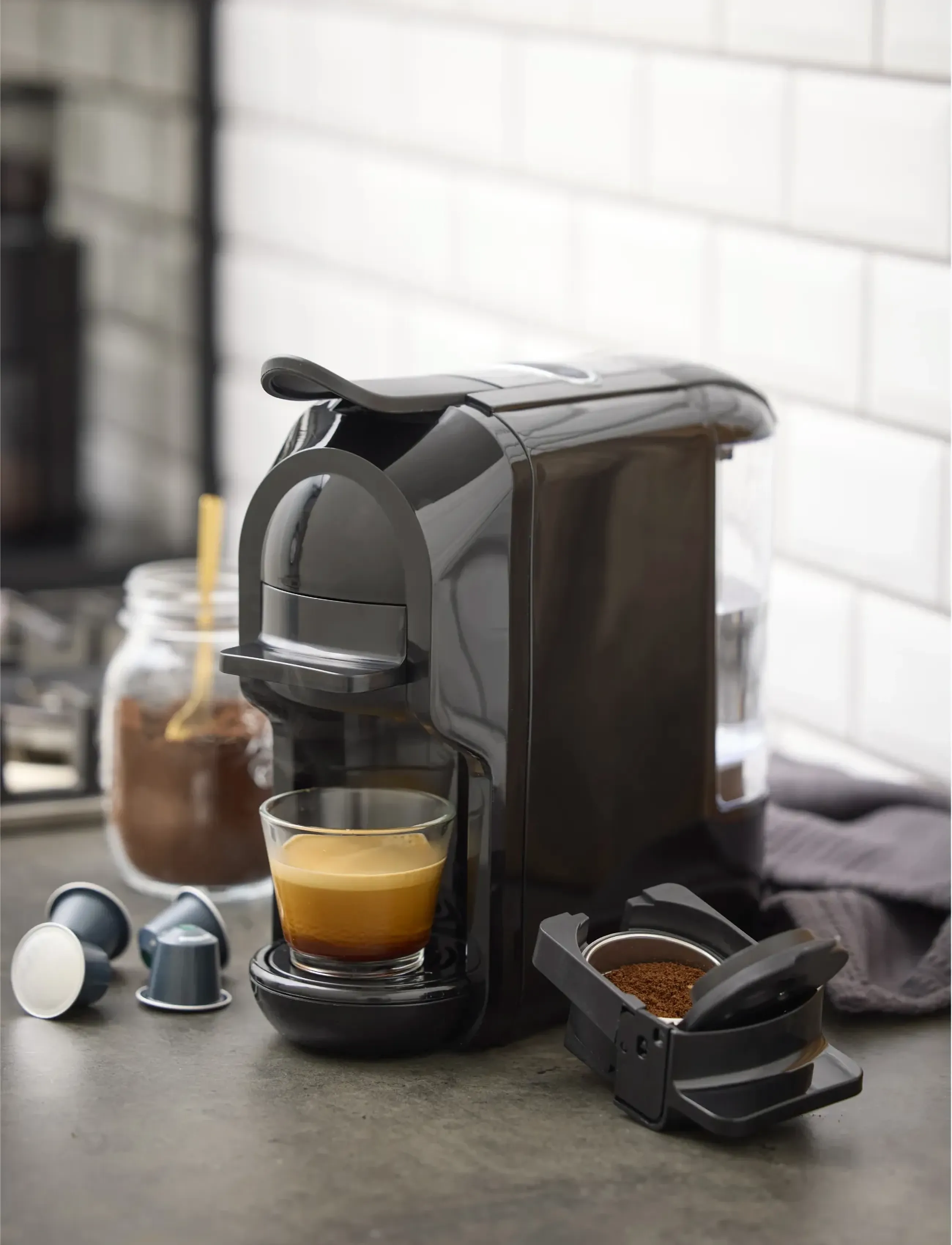 Nordic Sense - Kaffemaskin 2-i-1 1450 watt - svart - 3