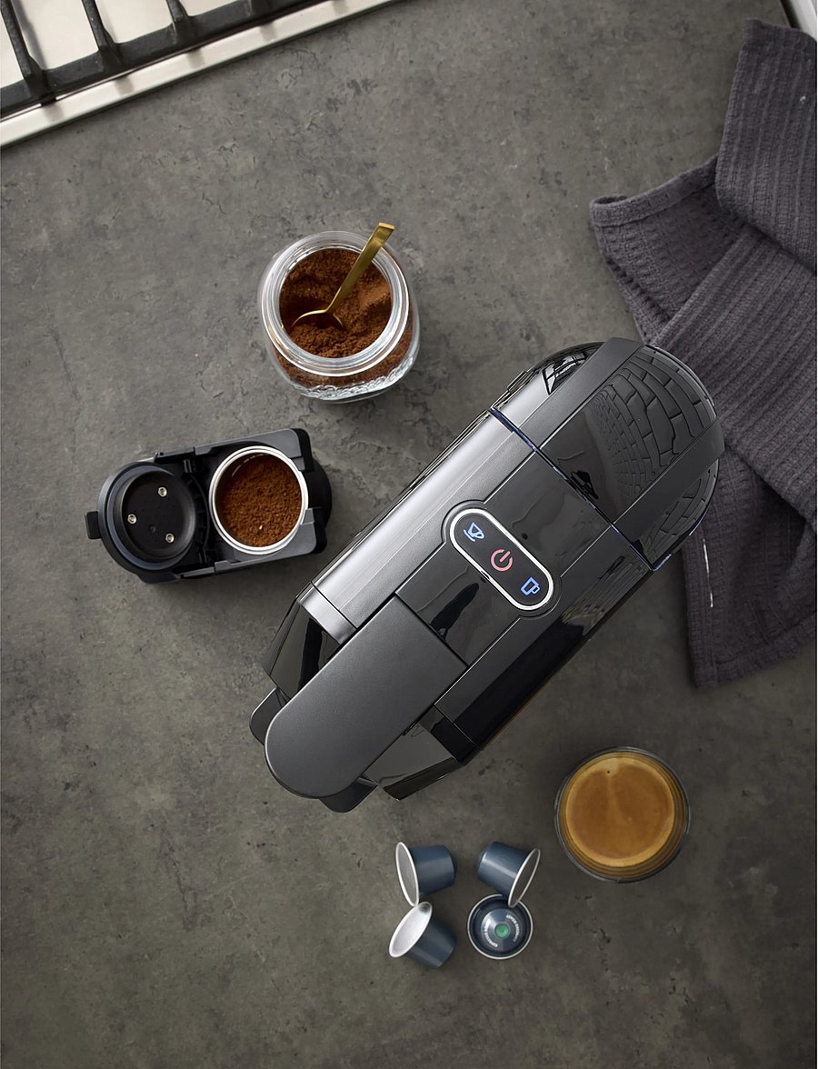 Nordic Sense - Coffee maker 2-in-1 1450 watt - svart - 4