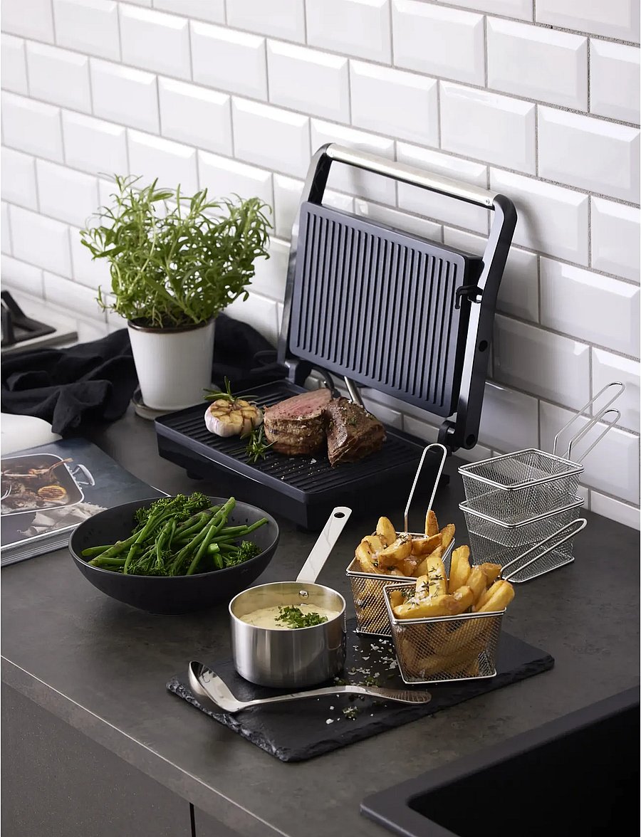 Nordic Sense - Panini grill 1000 watt Black - lauagrillid - black - 3