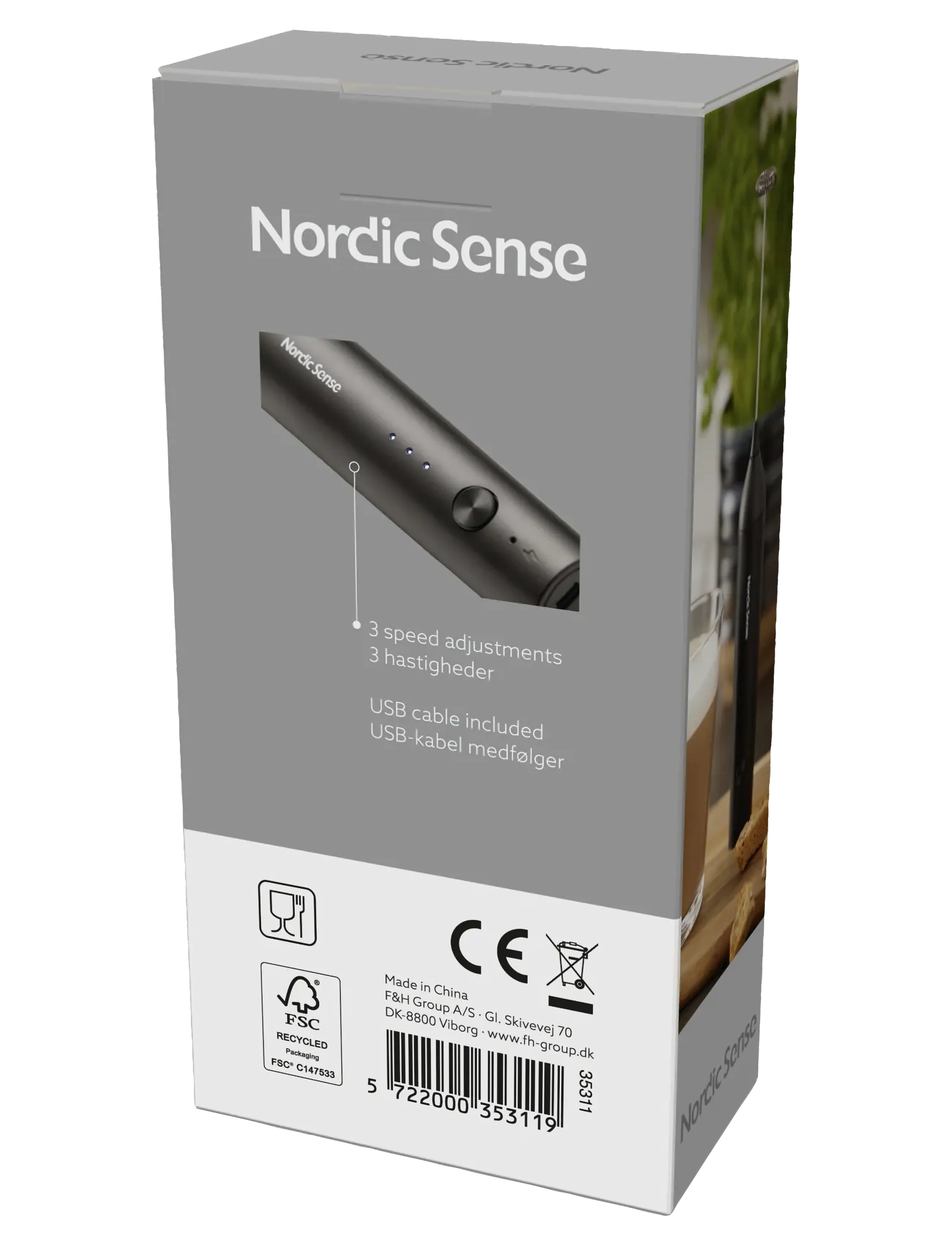 Nordic Sense - Milk foamer - melkopschuimers - svart - 5