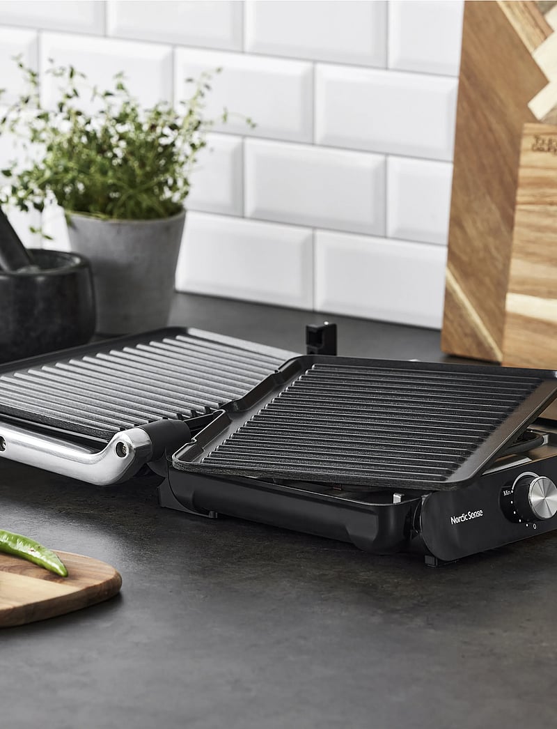 Nordic Sense - Panini grill rem. plates 2000 watt - tischgrills - svart - 0