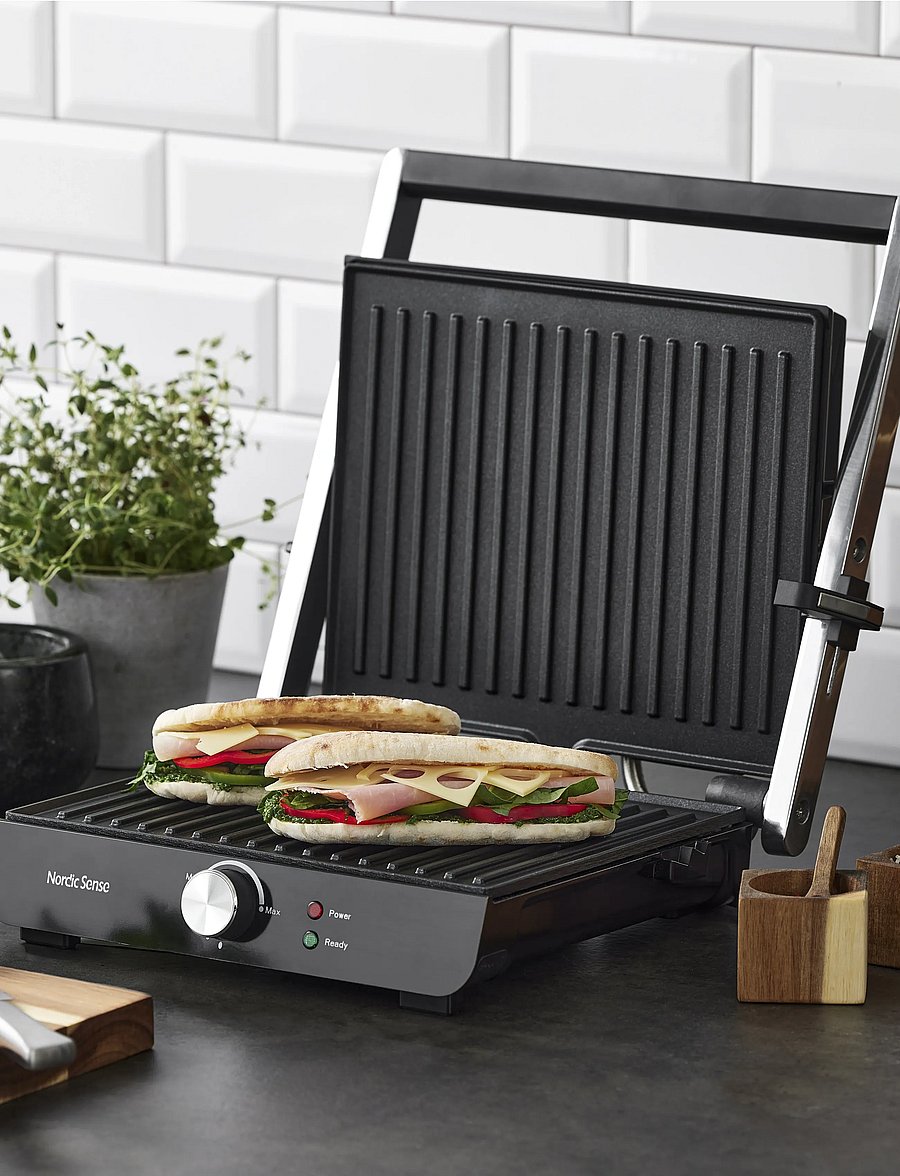 Nordic Sense - Panini grill 2000 watt - tischgrills - svart - 0