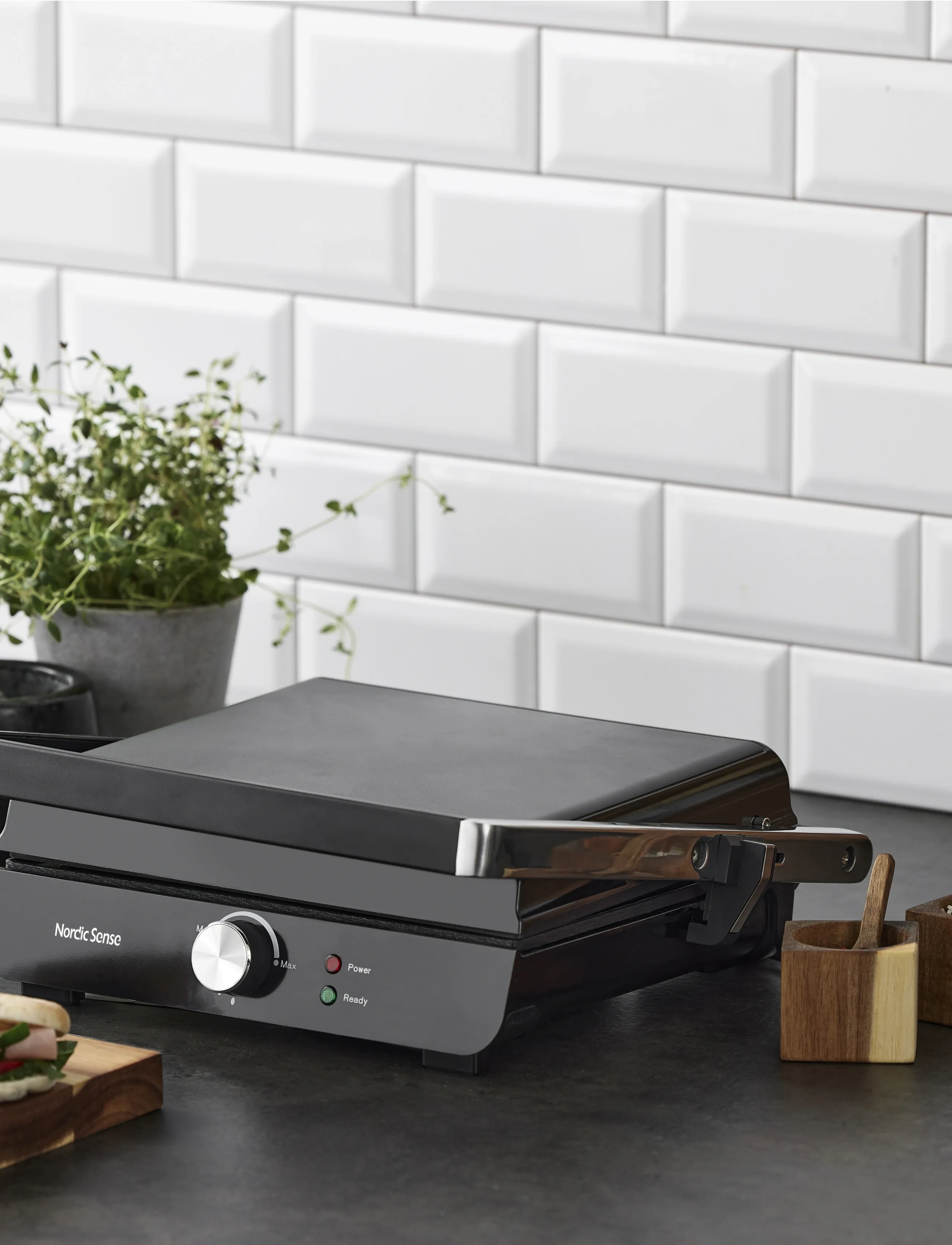Nordic Sense - Panini grill 2000 watt - tischgrills - svart - 3