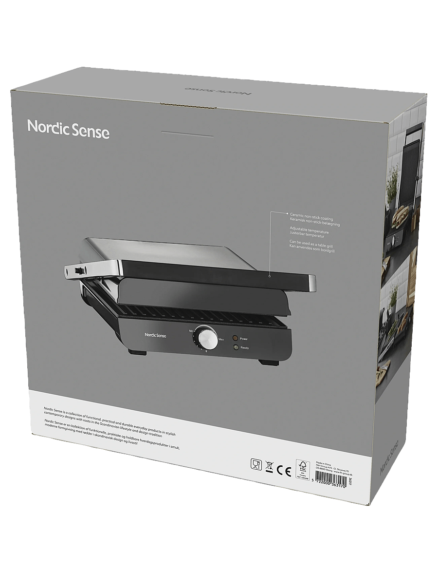 Nordic Sense - Panini grill 2000 watt - tischgrills - svart - 4