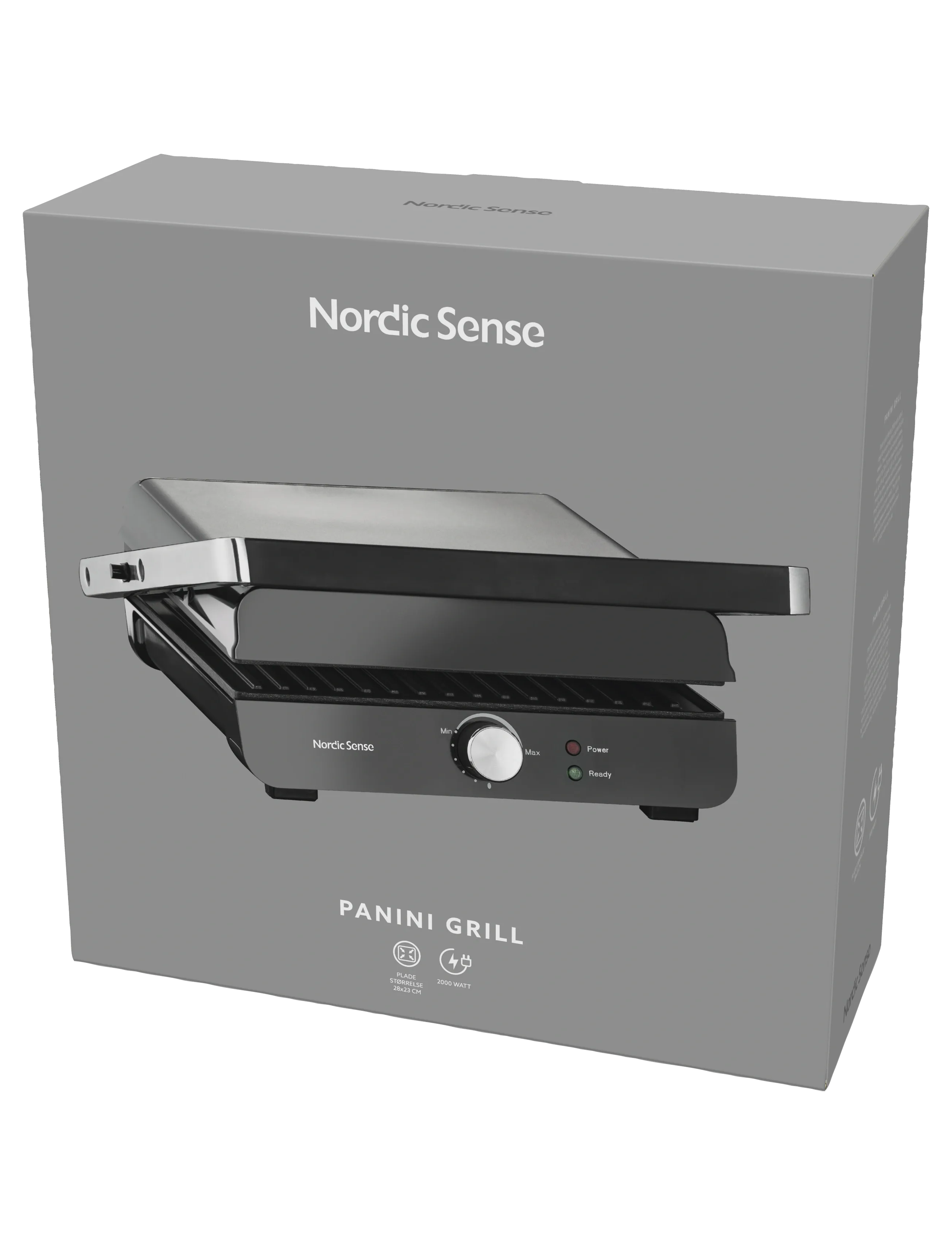 Nordic Sense - Panini grill 2000 watt - tischgrills - svart - 5