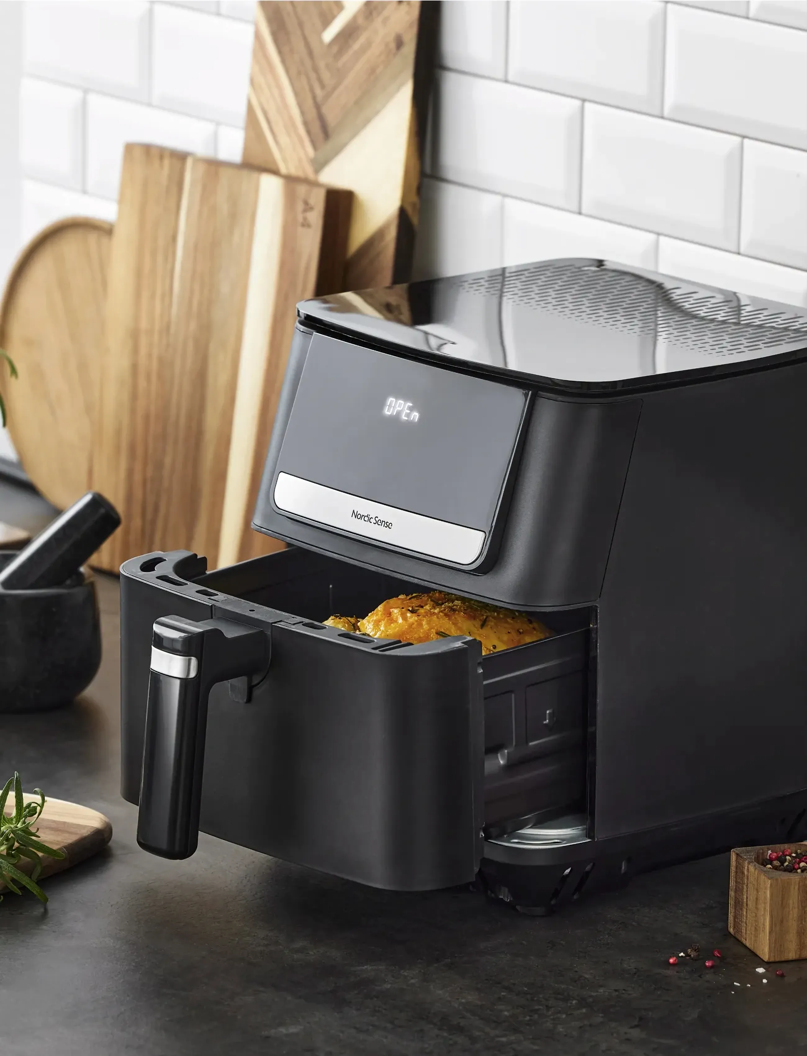 Nordic Sense - Airfryer 1800 watt - svart - 2