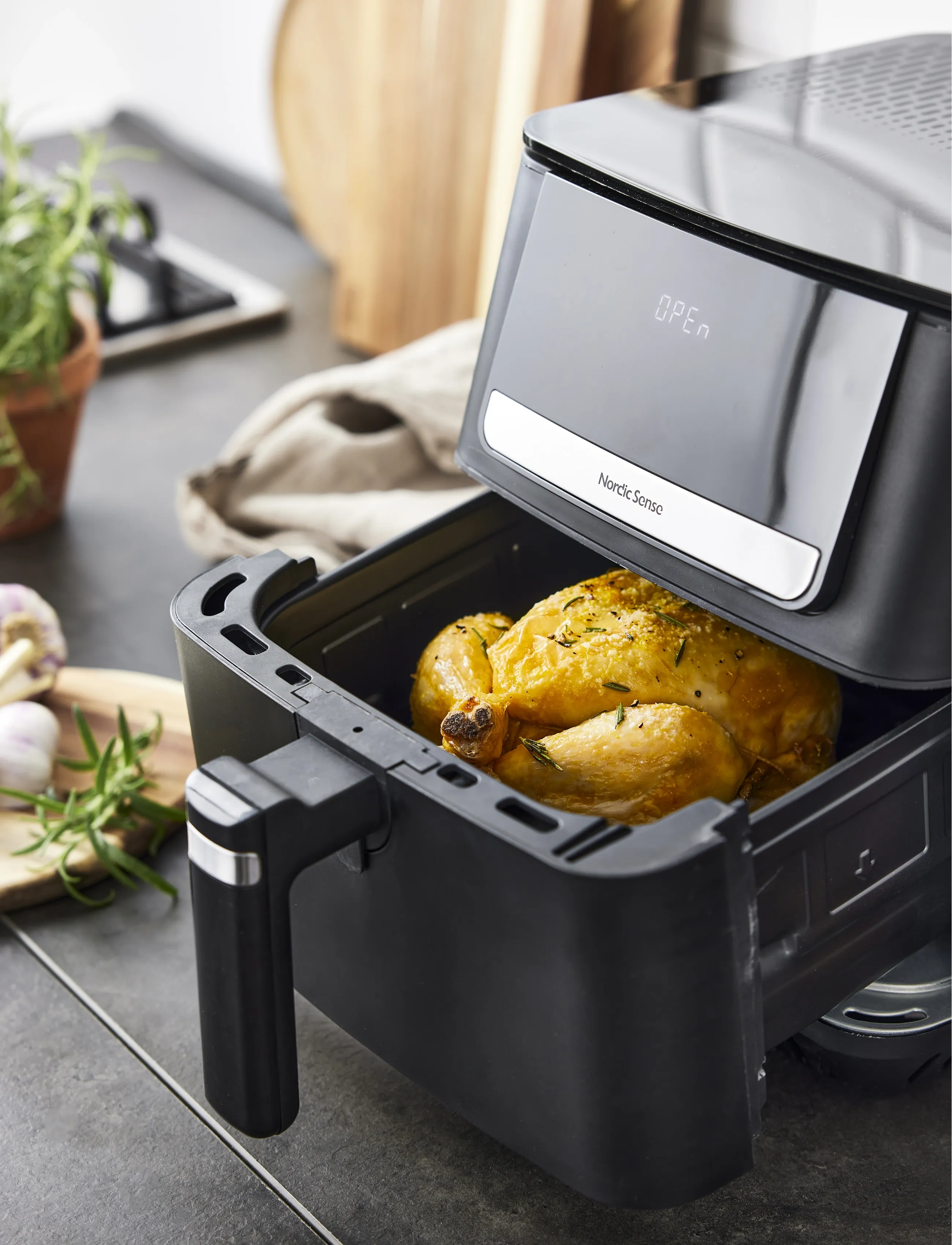 Nordic Sense - Airfryer 1800 watt - svart - 3