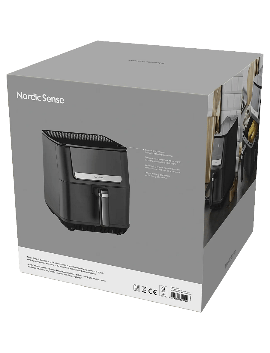 Nordic Sense - Airfryer 1800 watt - svart - 5