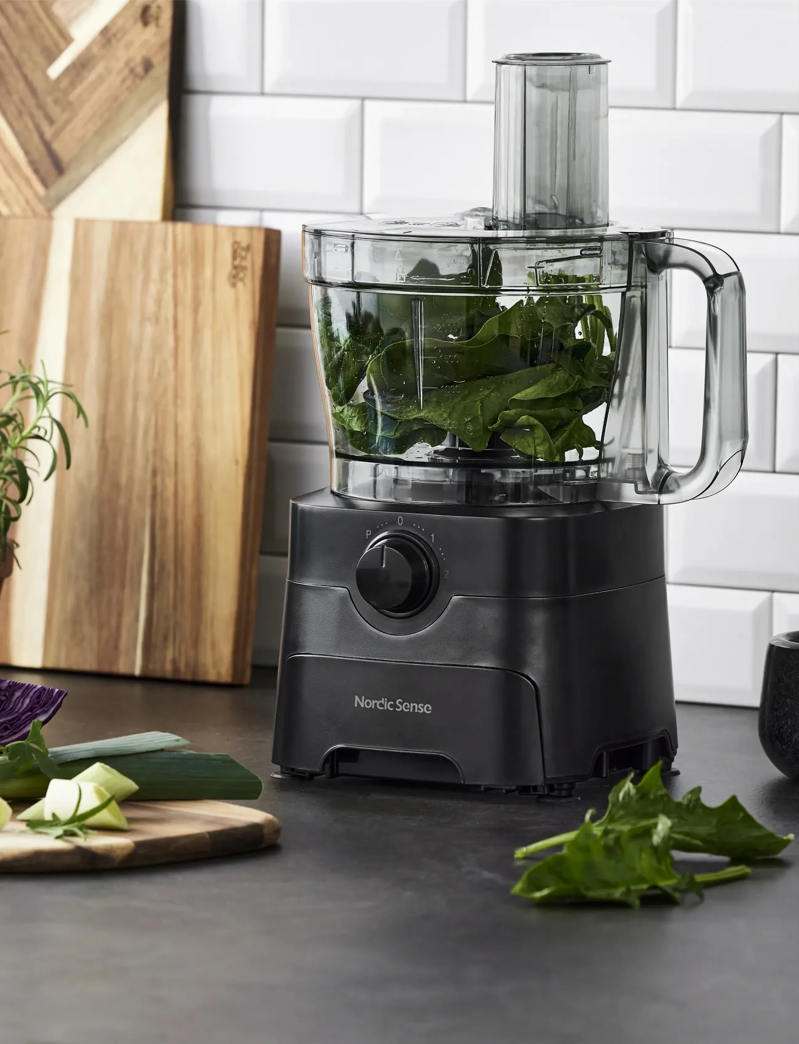 Nordic Sense - Foodprocessor 1000 watt - mixers & blenders - svart - 2