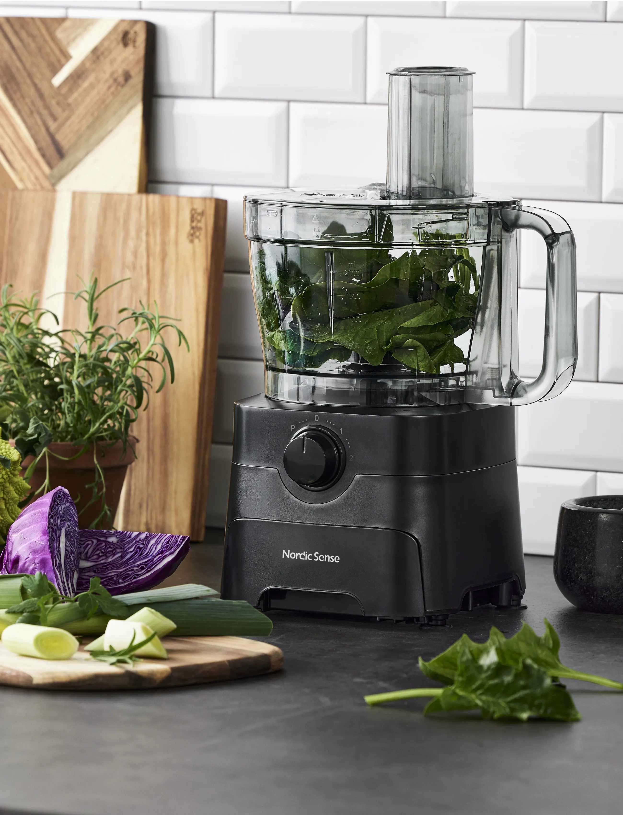 Nordic Sense - Foodprocessor 1000 watt - mixers & blenders - svart - 4