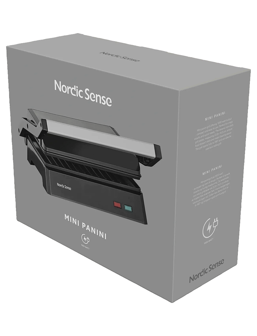 Nordic Sense - Mini panini grill 1000 watt - tischgrills - svart - 2