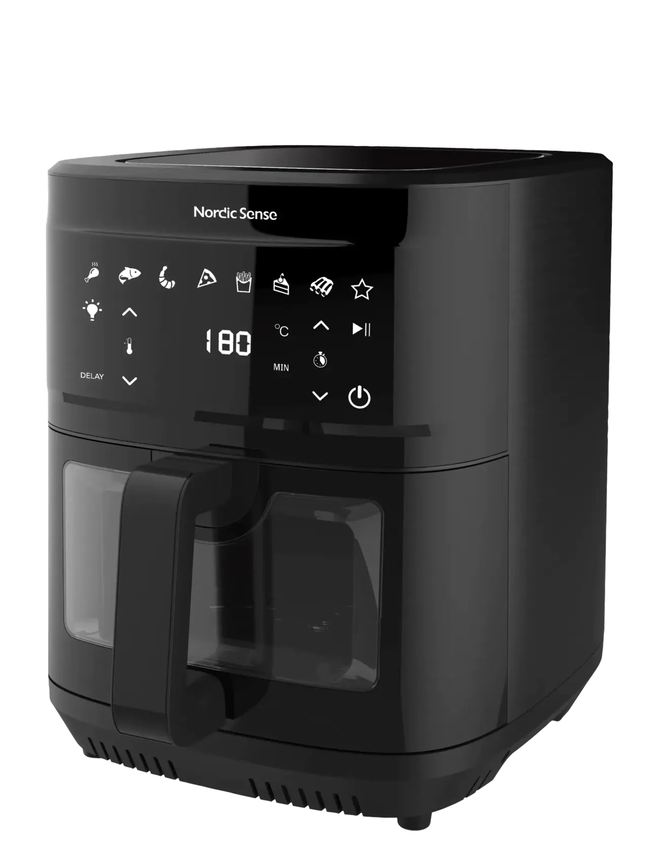 Nordic Sense Airfryer 2000 Watt, 9 LITER x 29.6, Kitchen Appliances, Schwarz - Air Fryers, Homeware