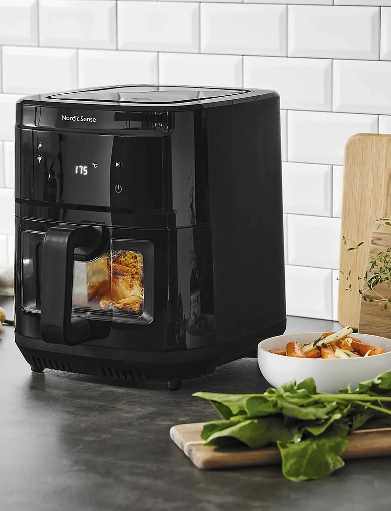 Nordic Sense - Airfryer 2000 watt - kuumaõhufritüürid - svart - 0