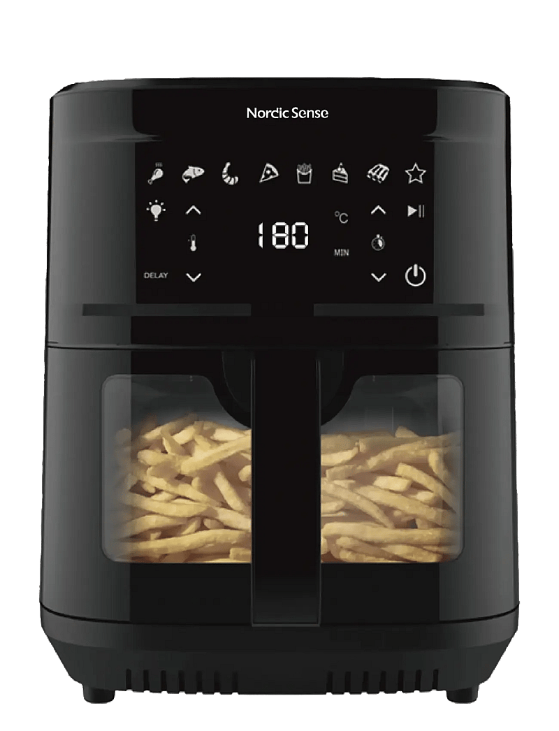 Nordic Sense - Airfryer 2000 watt - kuumaõhufritüürid - svart - 3