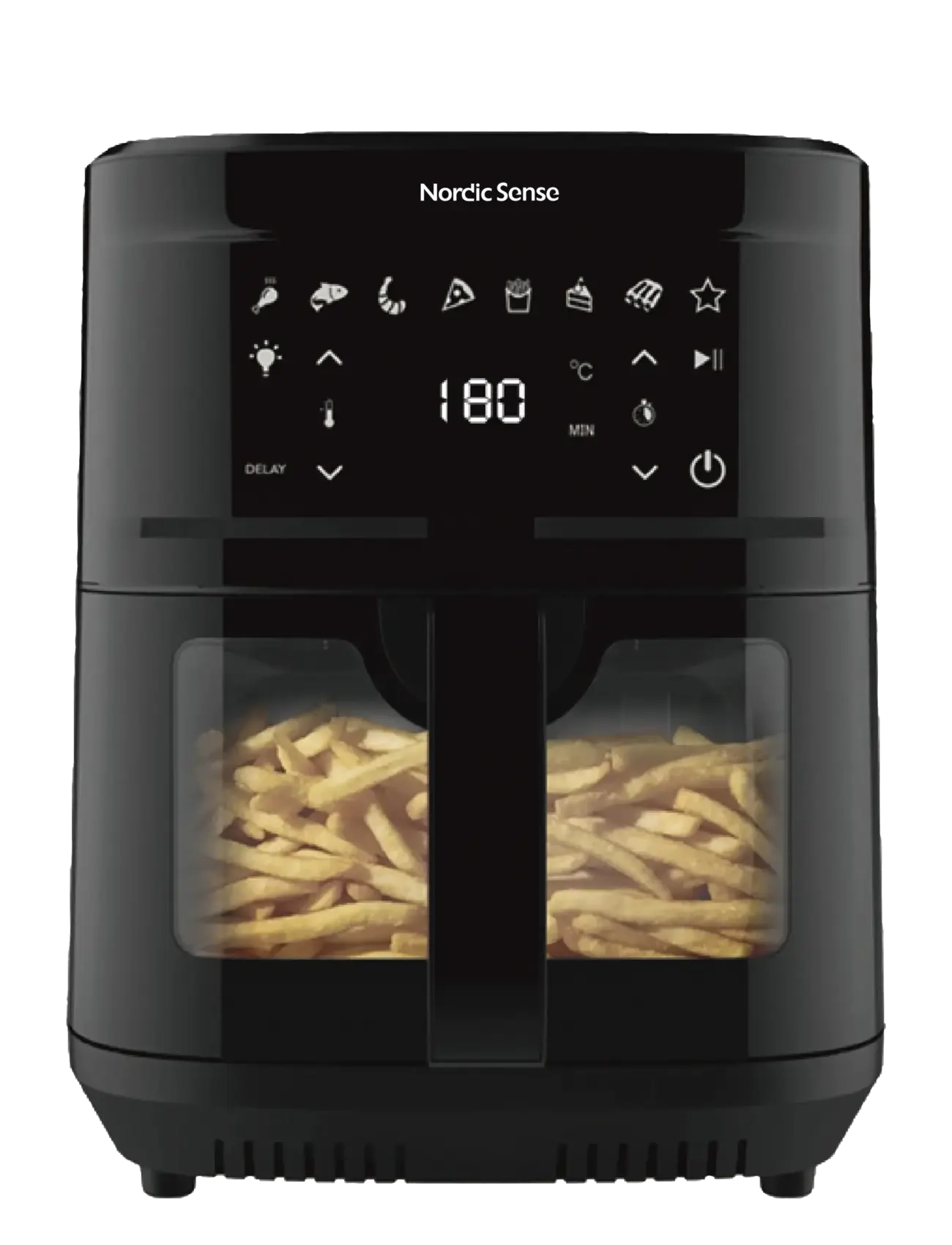 Nordic Sense - Airfryer 2000 watt - kuumaõhufritüürid - svart - 3