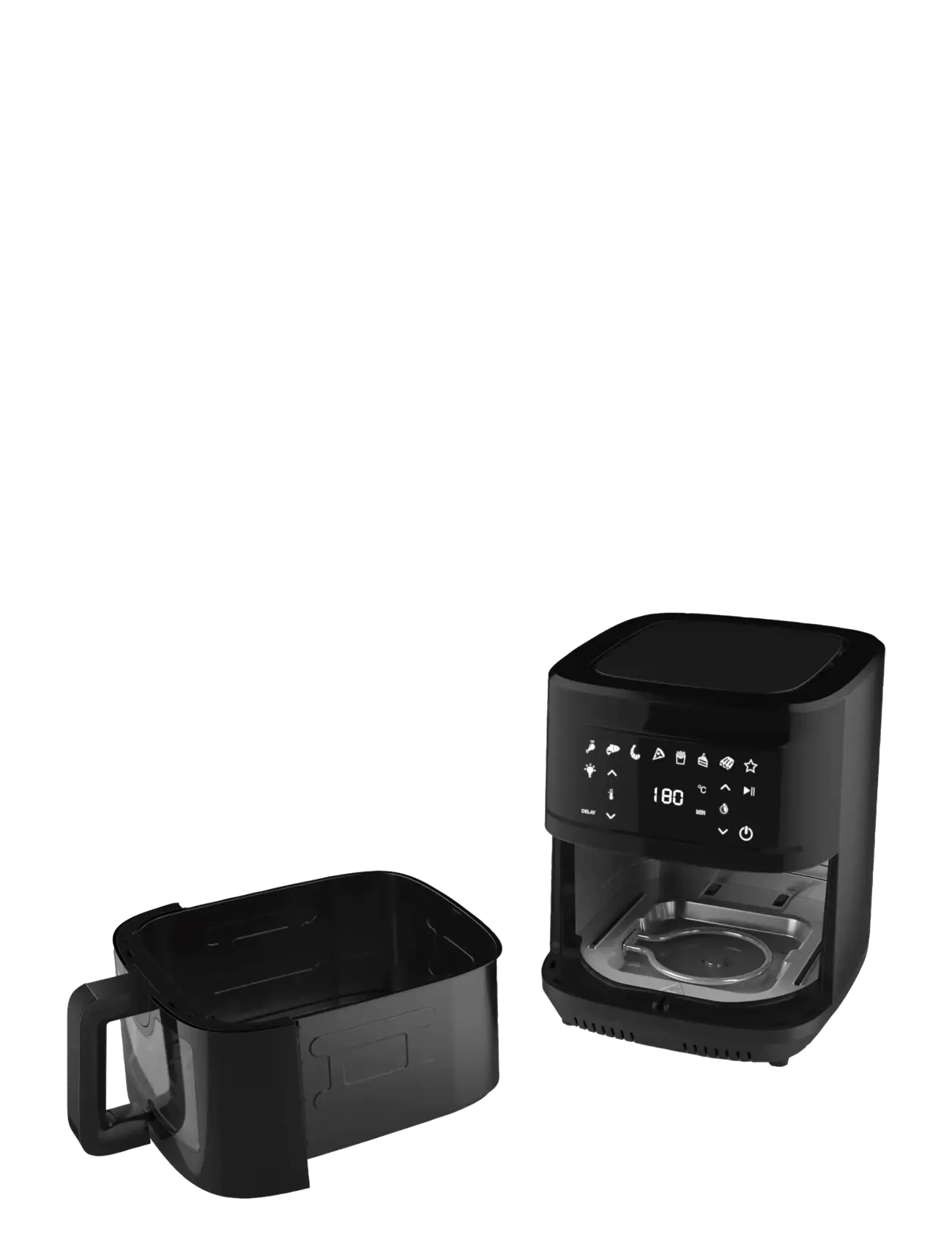 Nordic Sense - Airfryer 2000 watt - kuumaõhufritüürid - svart - 4