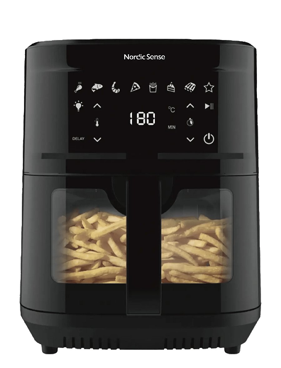 Nordic Sense - Airfryer 2000 watt - kuumaõhufritüürid - svart - 5