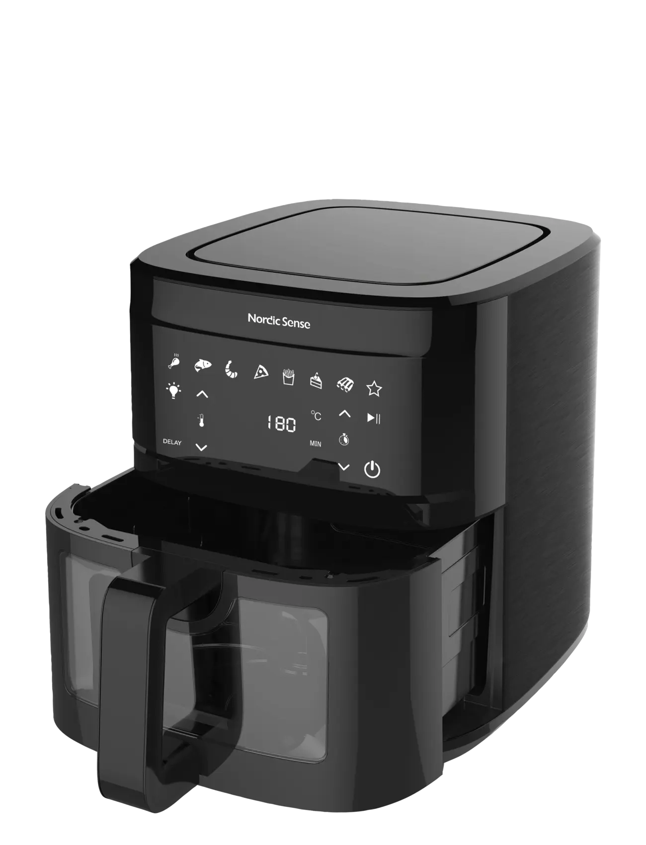 Nordic Sense - Airfryer 2000 watt - kitchen appliances - svart - 5